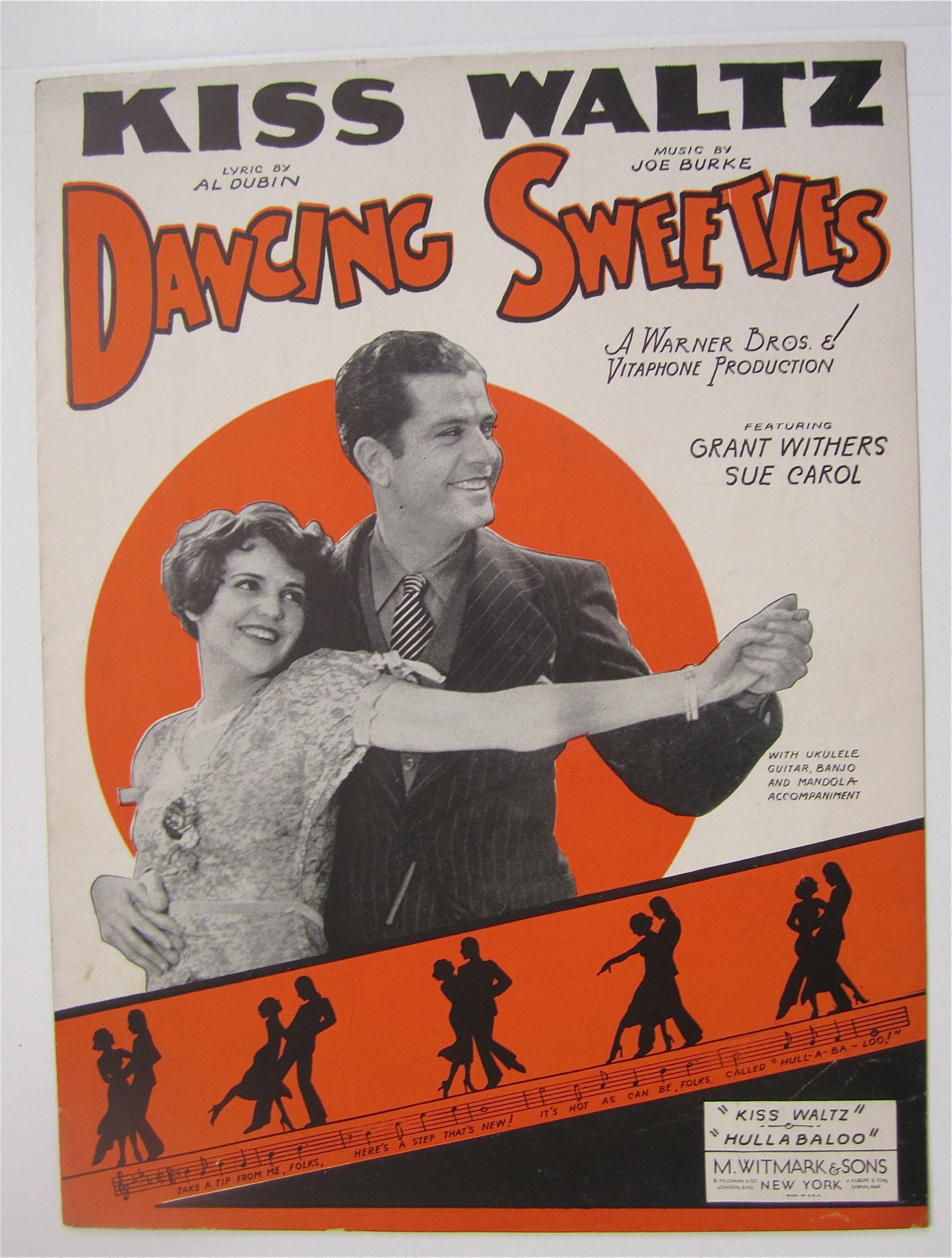 Sheet Music 1930 Kiss Waltz