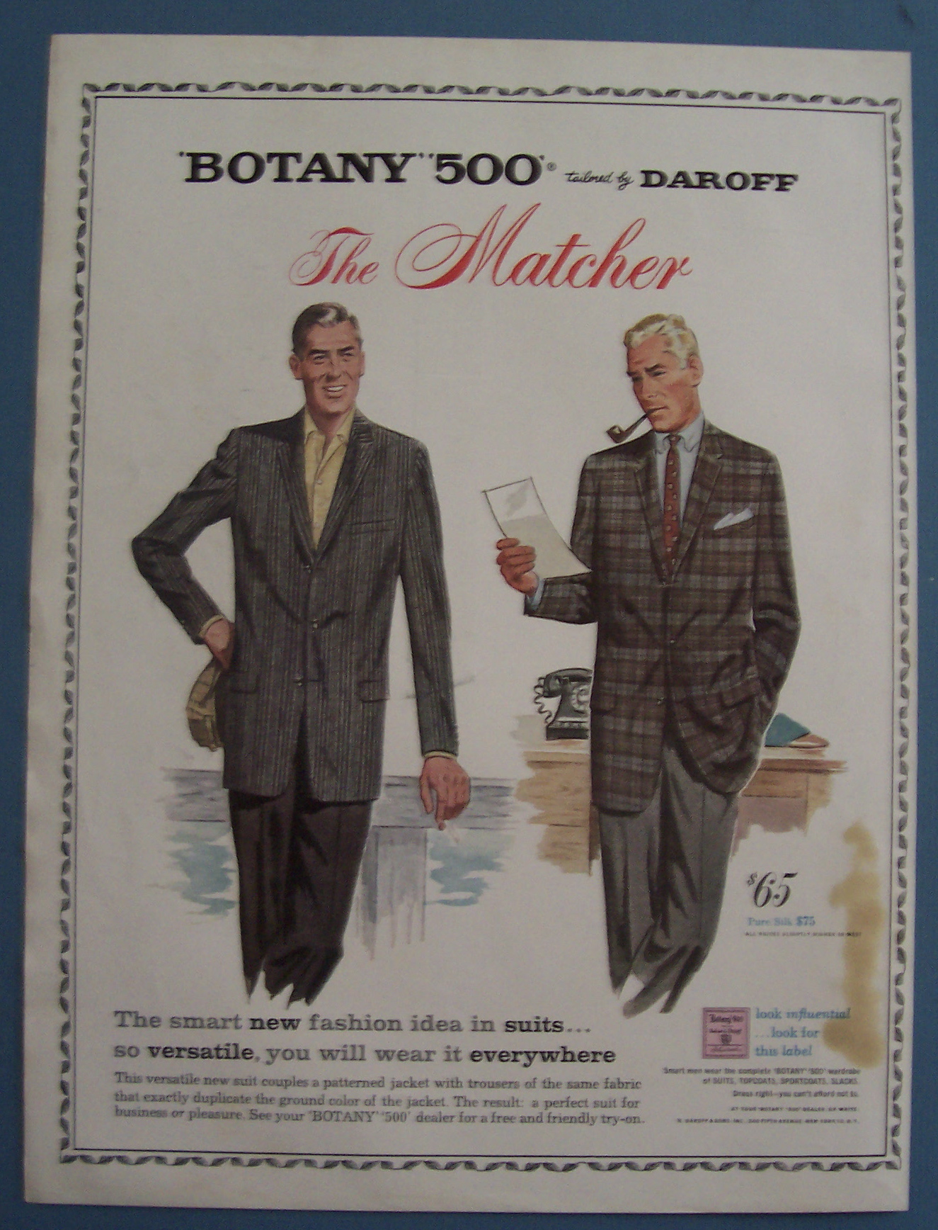 Vintage Ad: 1958 Botany 500