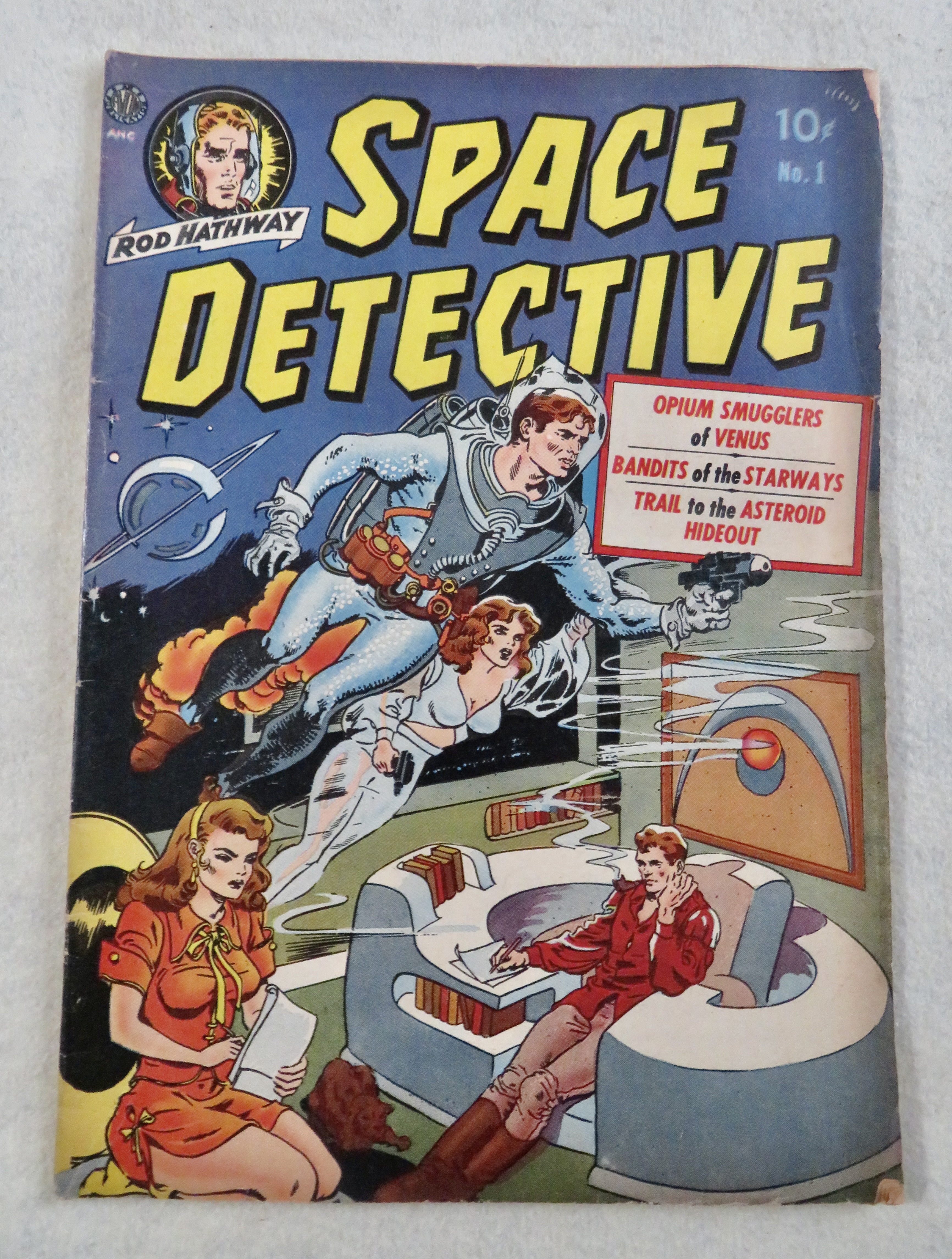 Space Detective Comic July 1951 Lucky Dale