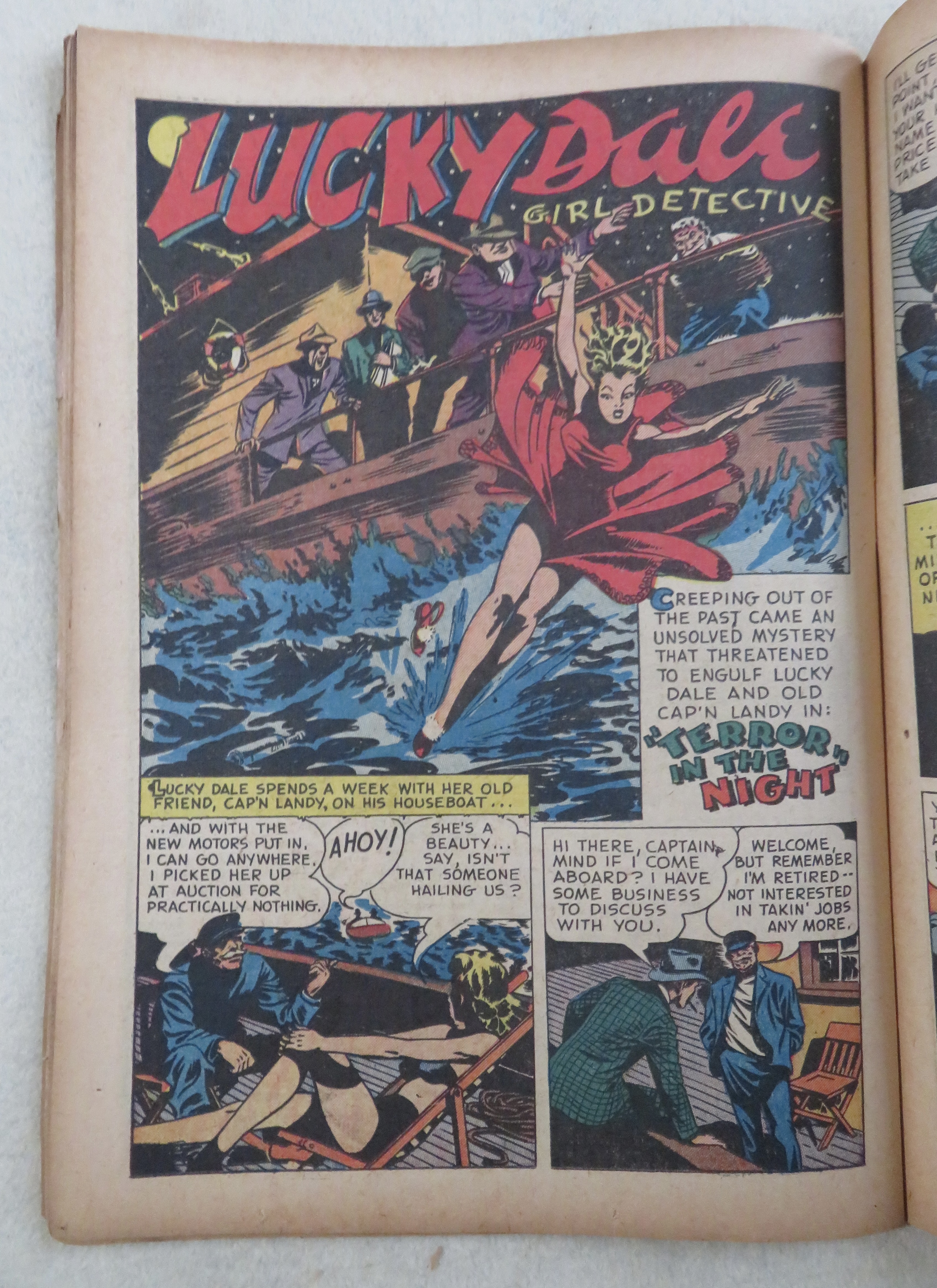Space Detective Comic July 1951 Lucky Dale