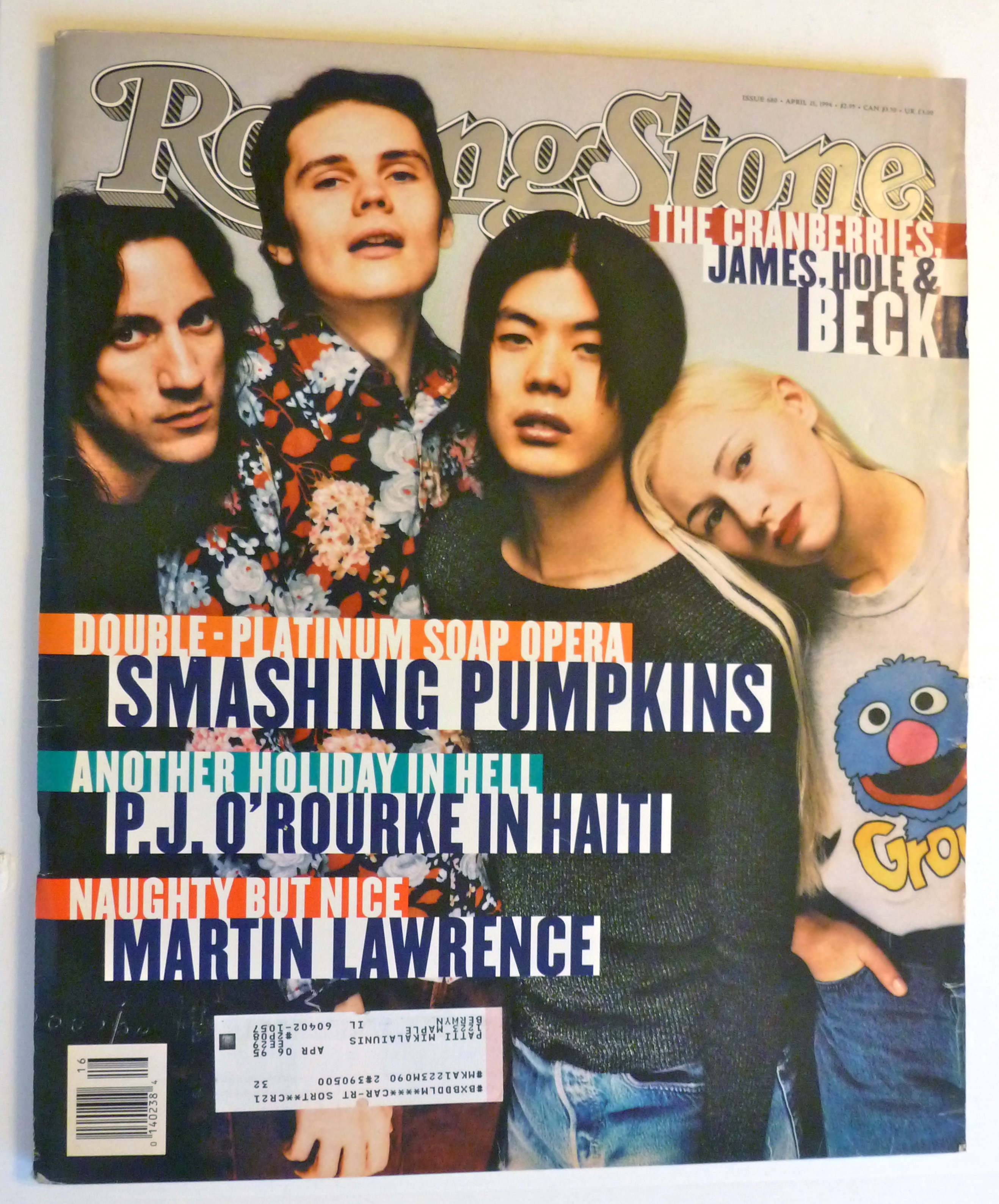 Rolling Stone Magazine April 21, 1994 The Cranberries