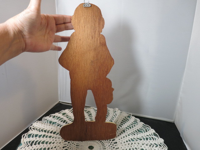 Vintage Scroll Cut Santa Claus Grandpa Hook Wall Plaque