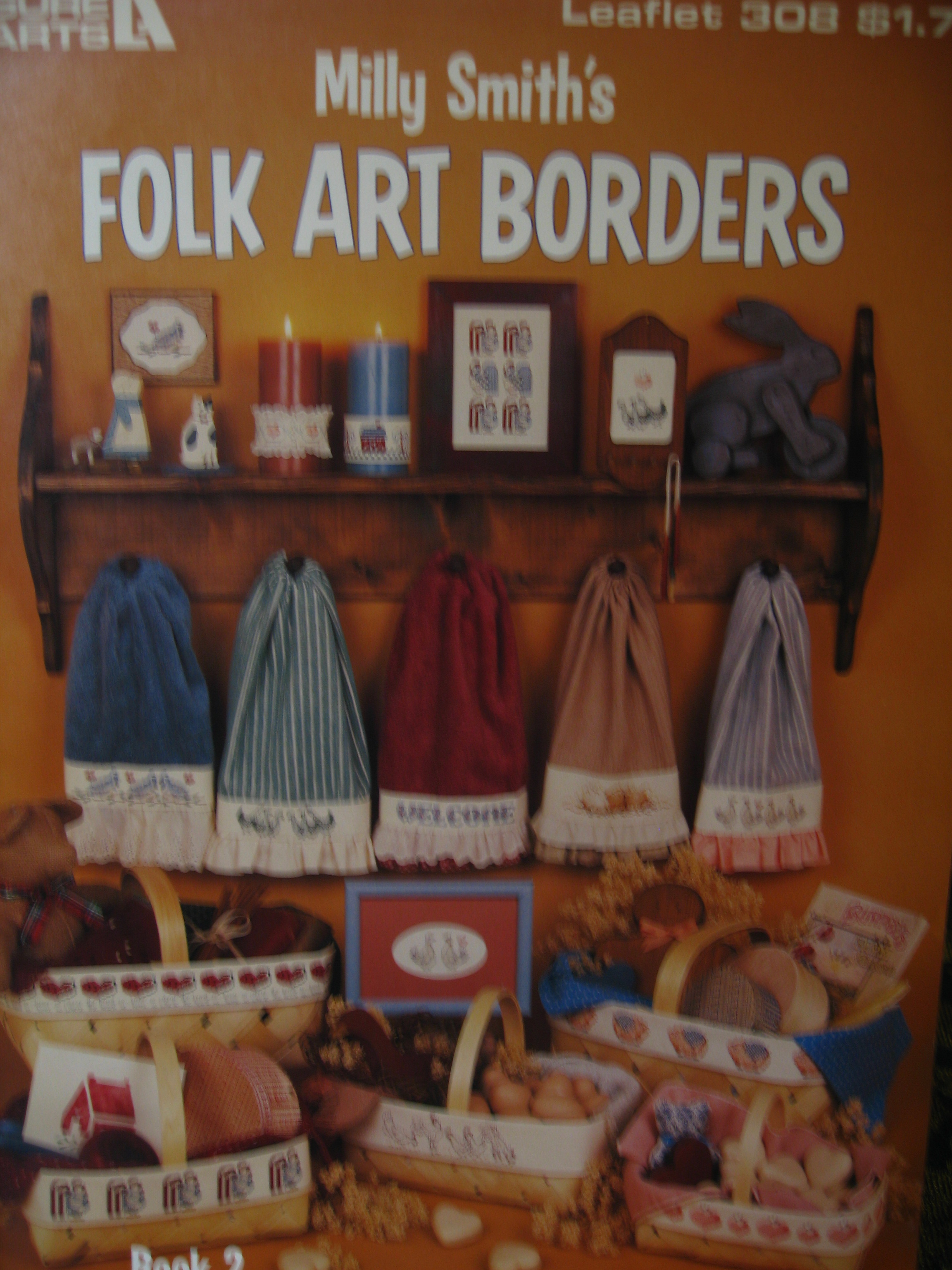 Leisure Arts Milly Smith's Folk Art Borders #308