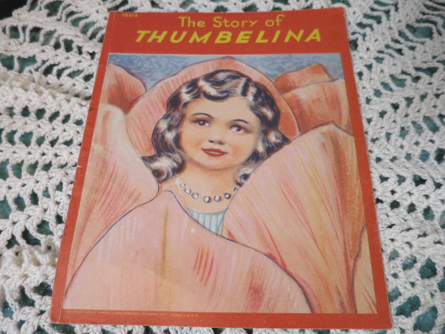 The Story of Thumbelina 1503 circa 1944 Paper Book by Samuel Lowe
