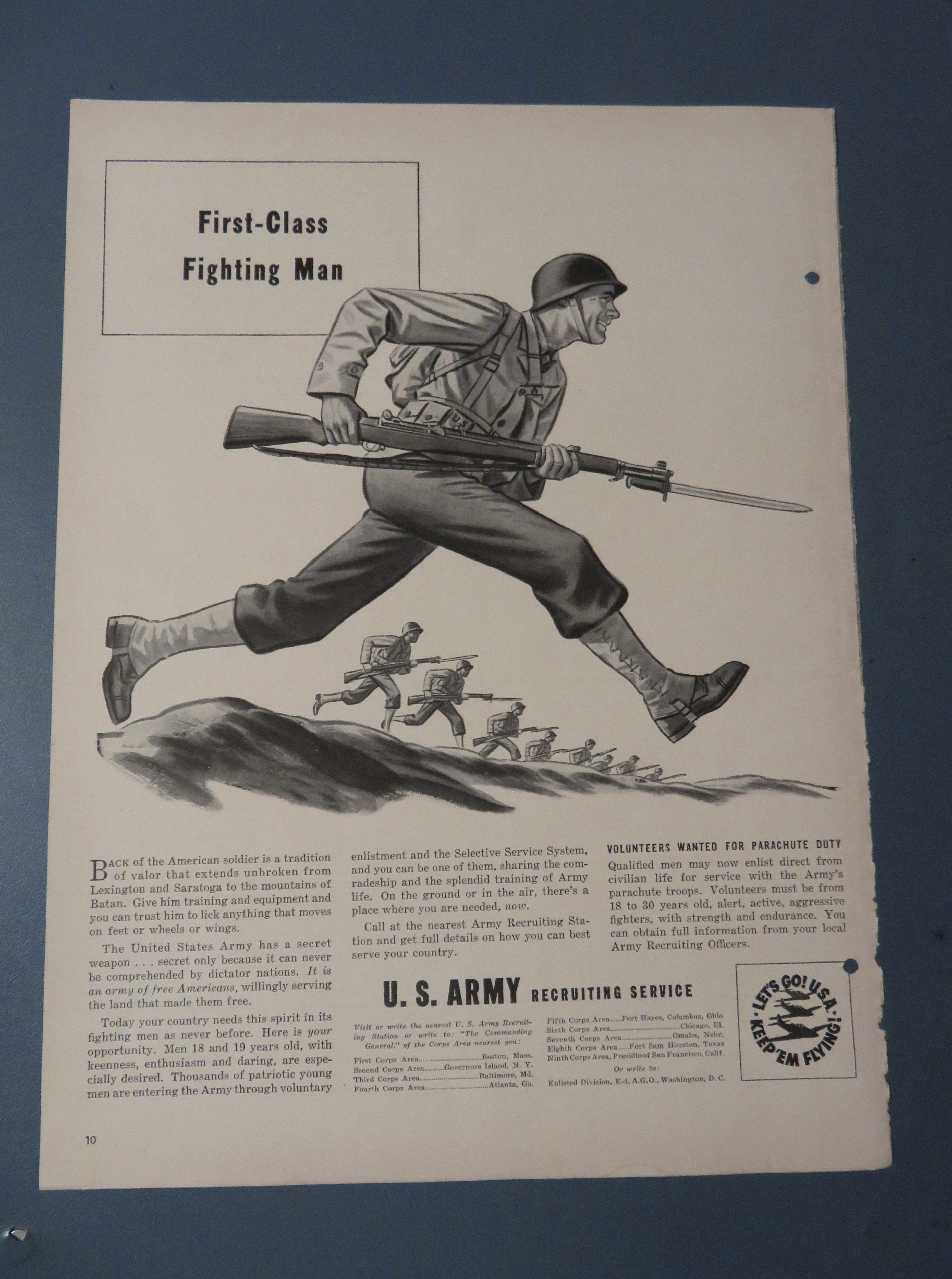 1942 Recruiting Service with the United States Army