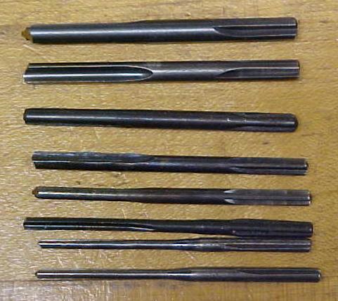 Goodell-Pratt Push Drill (2) Types Brass w/8 Drill Bits