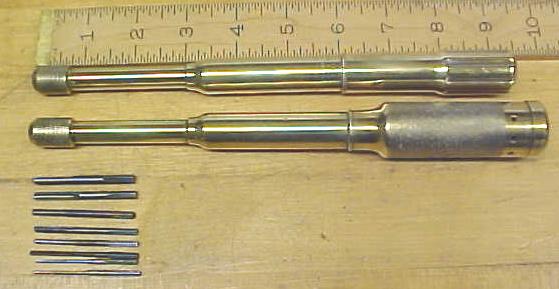 Goodell-Pratt Push Drill (2) Types Brass w/8 Drill Bits
