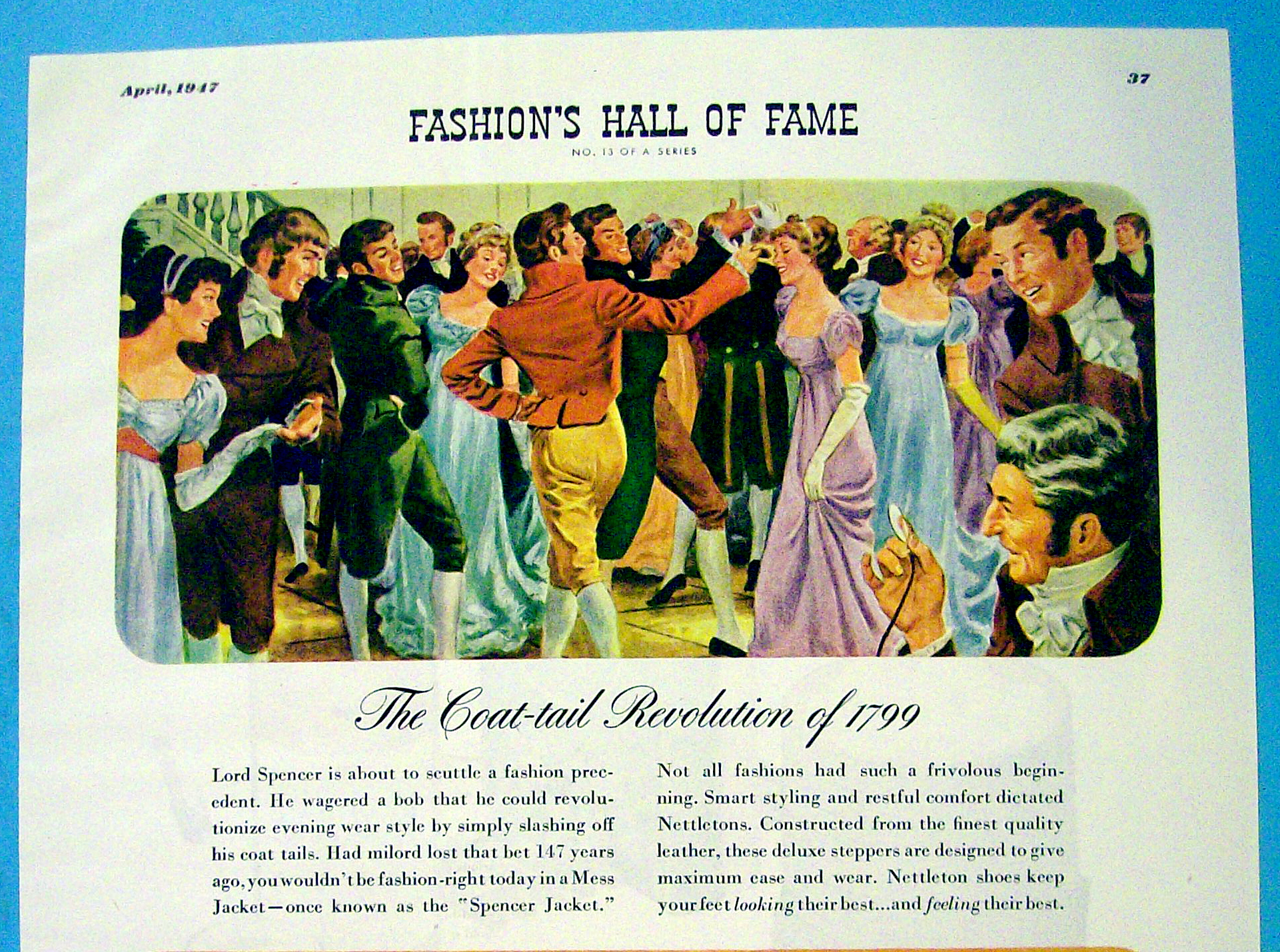 1947 Nettleton Shoes with Coat Tail Revolution Of 1799