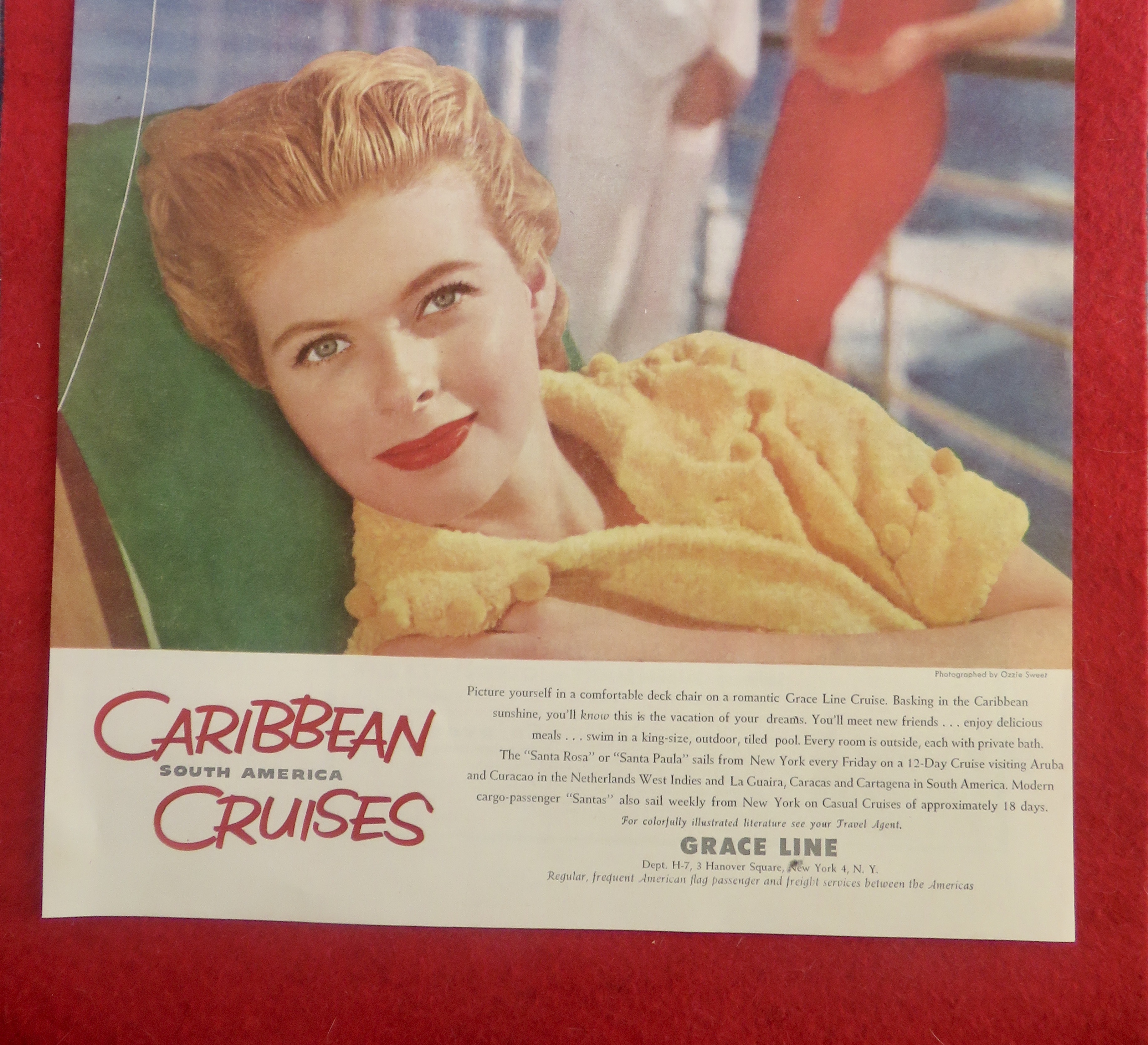 1950's Grace Line with Lovely Woman Smiling