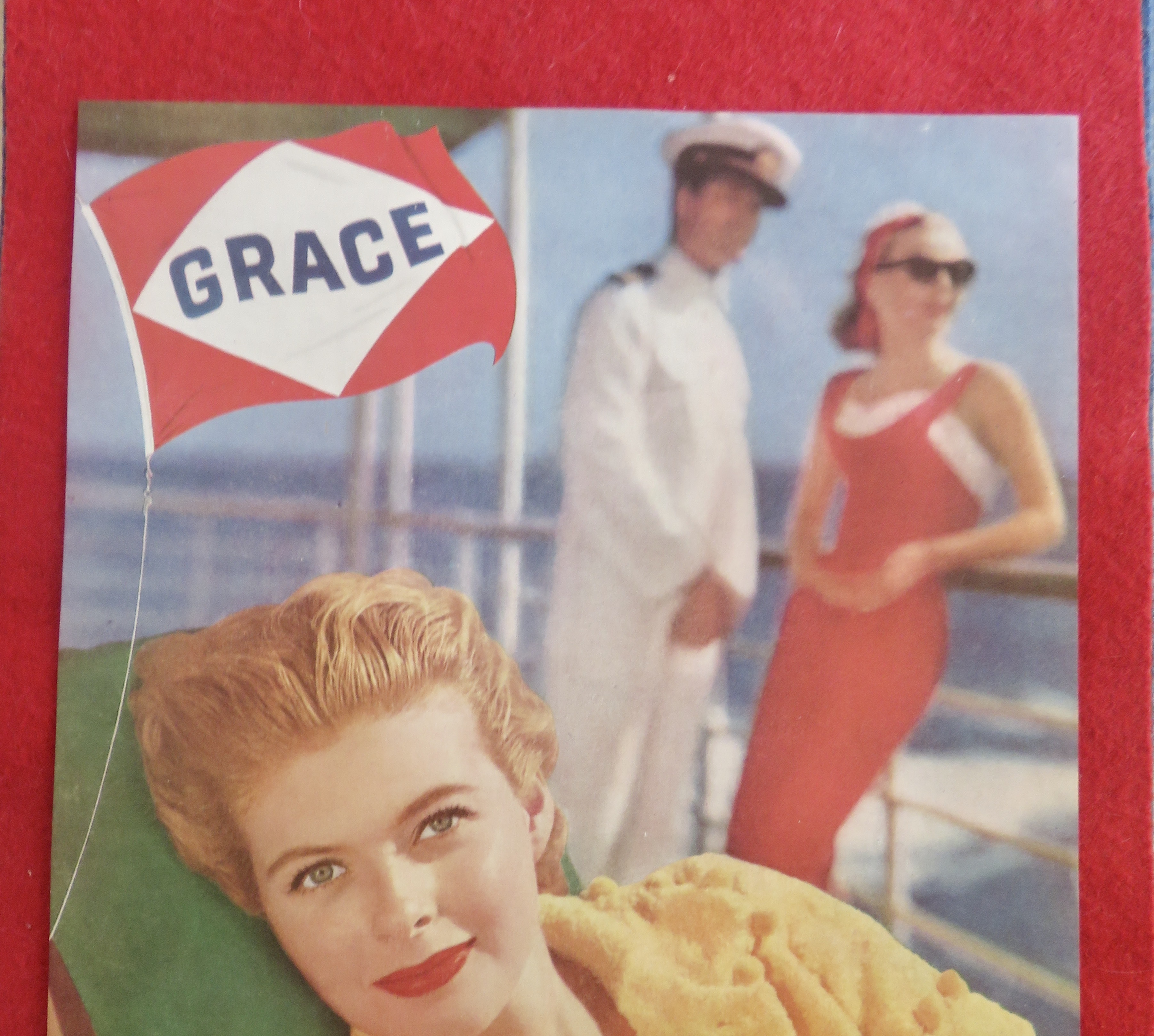 1950's Grace Line with Lovely Woman Smiling