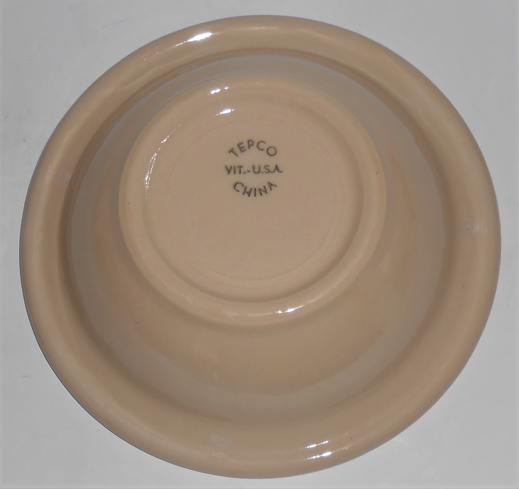 Tepco Restaurant Ware China Orange/Brown/Black Bands Ce