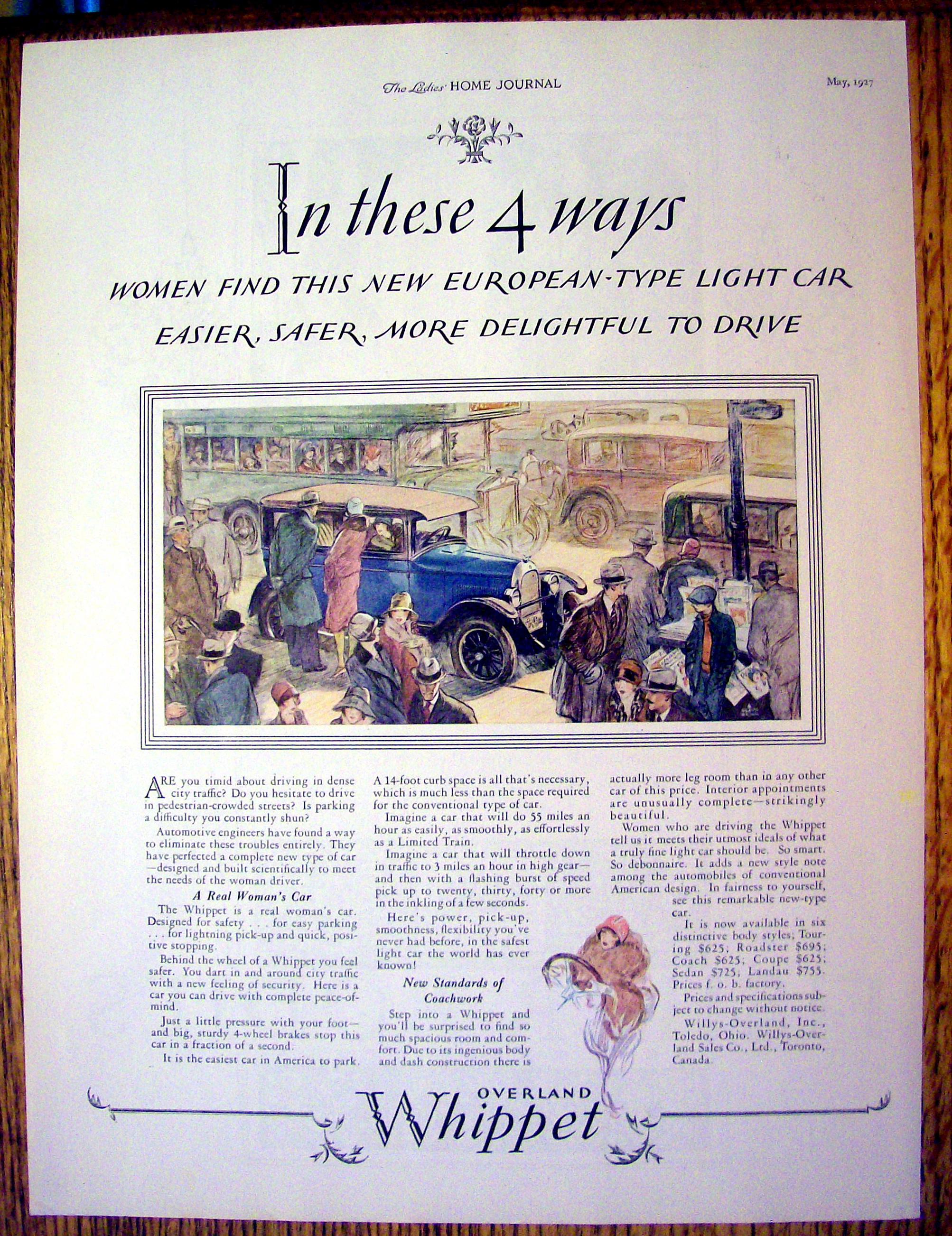 1927 Whippet with 4 Ways Women Find This Car Delightful