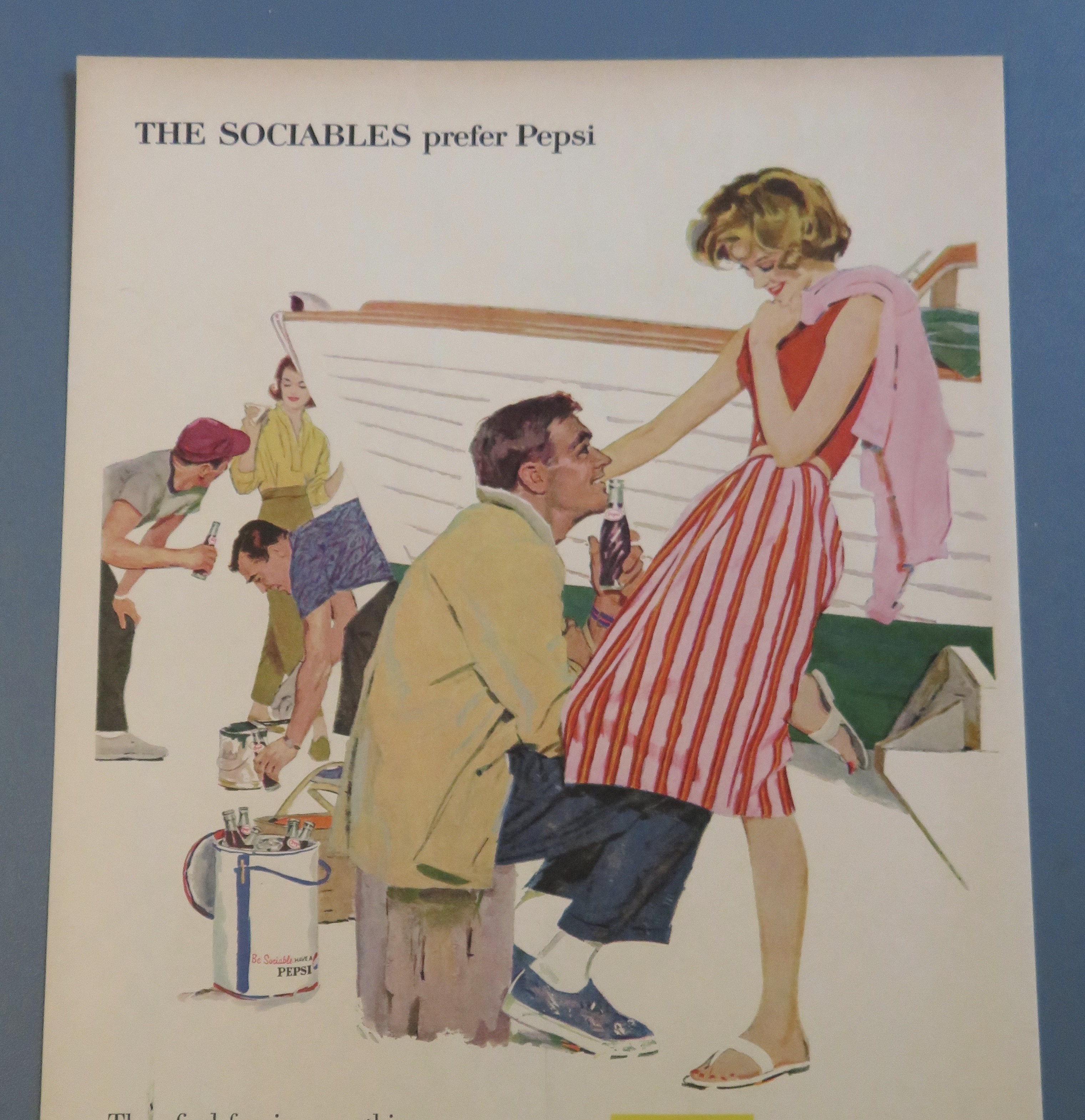1960 Pepsi Cola (Pepsi) with Man & Woman Talking