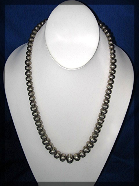 Native American Sterling Silver Navajo Pearls USA
