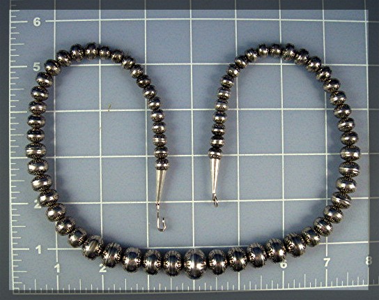 Native American Sterling Silver Navajo Pearls USA