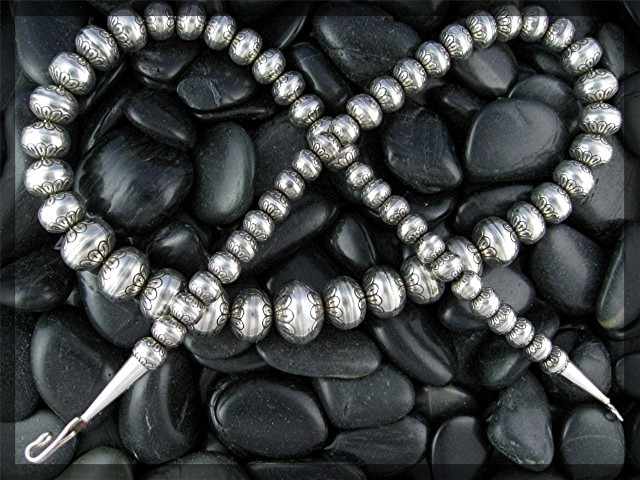 Native American Sterling Silver Navajo Pearls USA