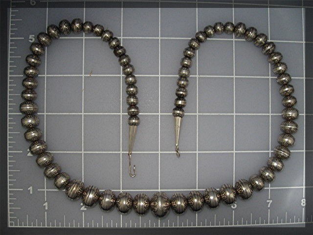 Native American Sterling Silver Navajo Pearls USA
