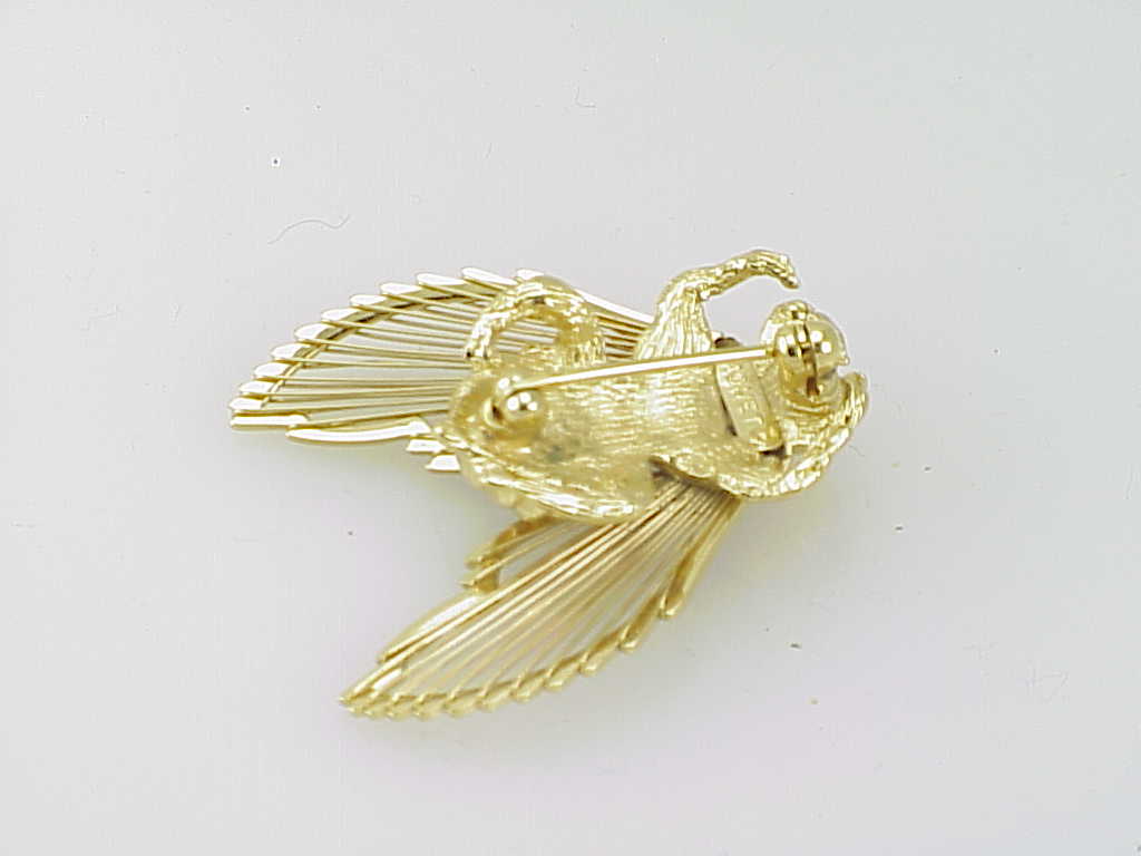Bumble Bee Or Flying Insect Bug Brooch Signed Monet
