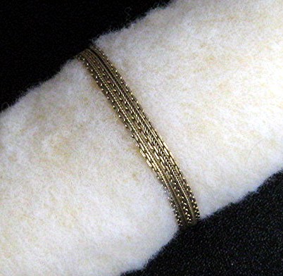 Bracelet  12K Gold Fill 5 Strand RYTHM Push Clasp