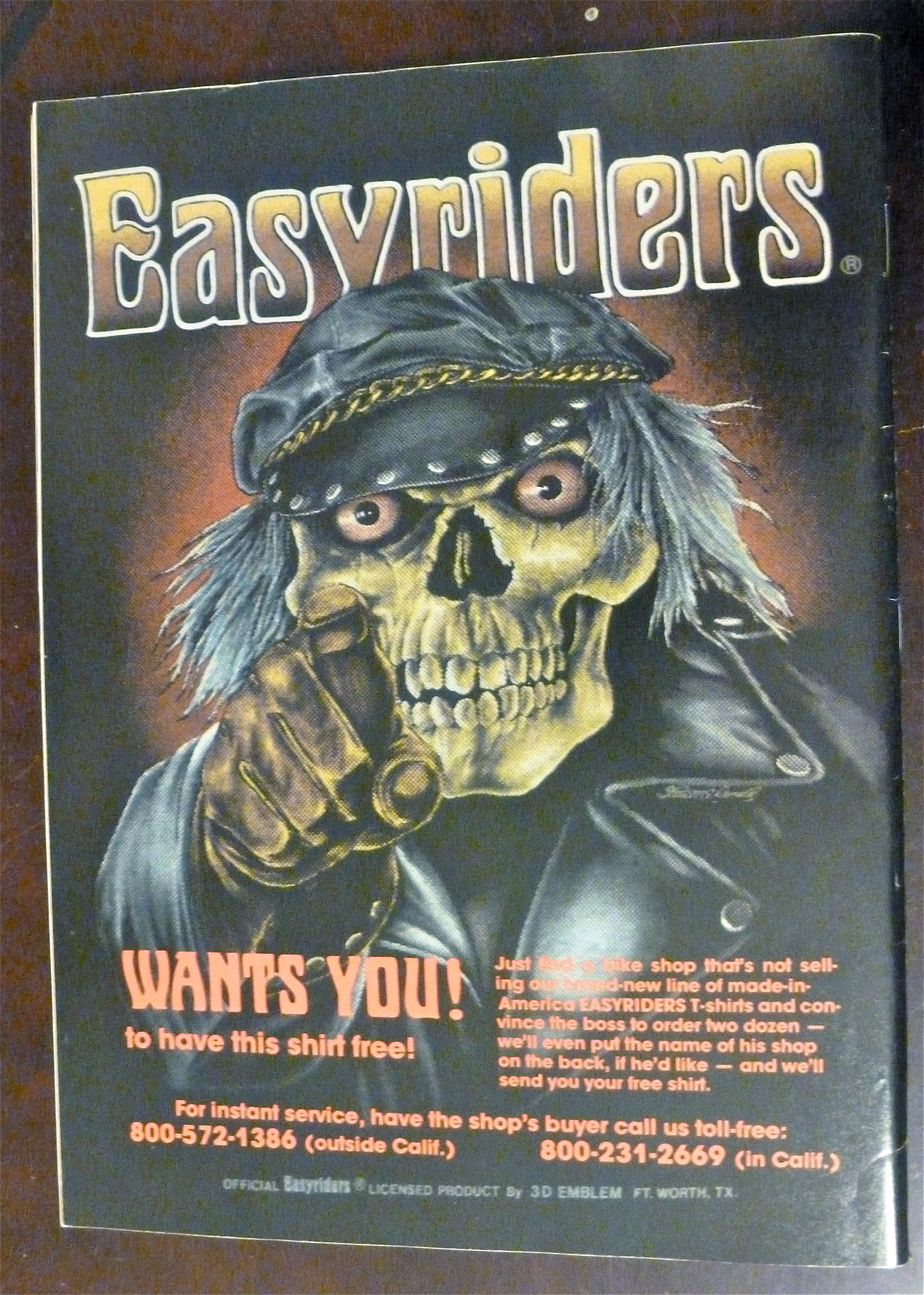 Easyriders August 1986 Aim Founder