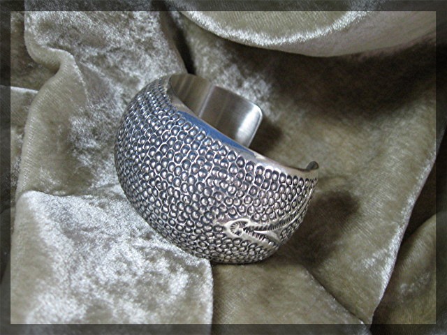 Orville Tsinnie Sterling Silver Cuff  Bracelet Navajo