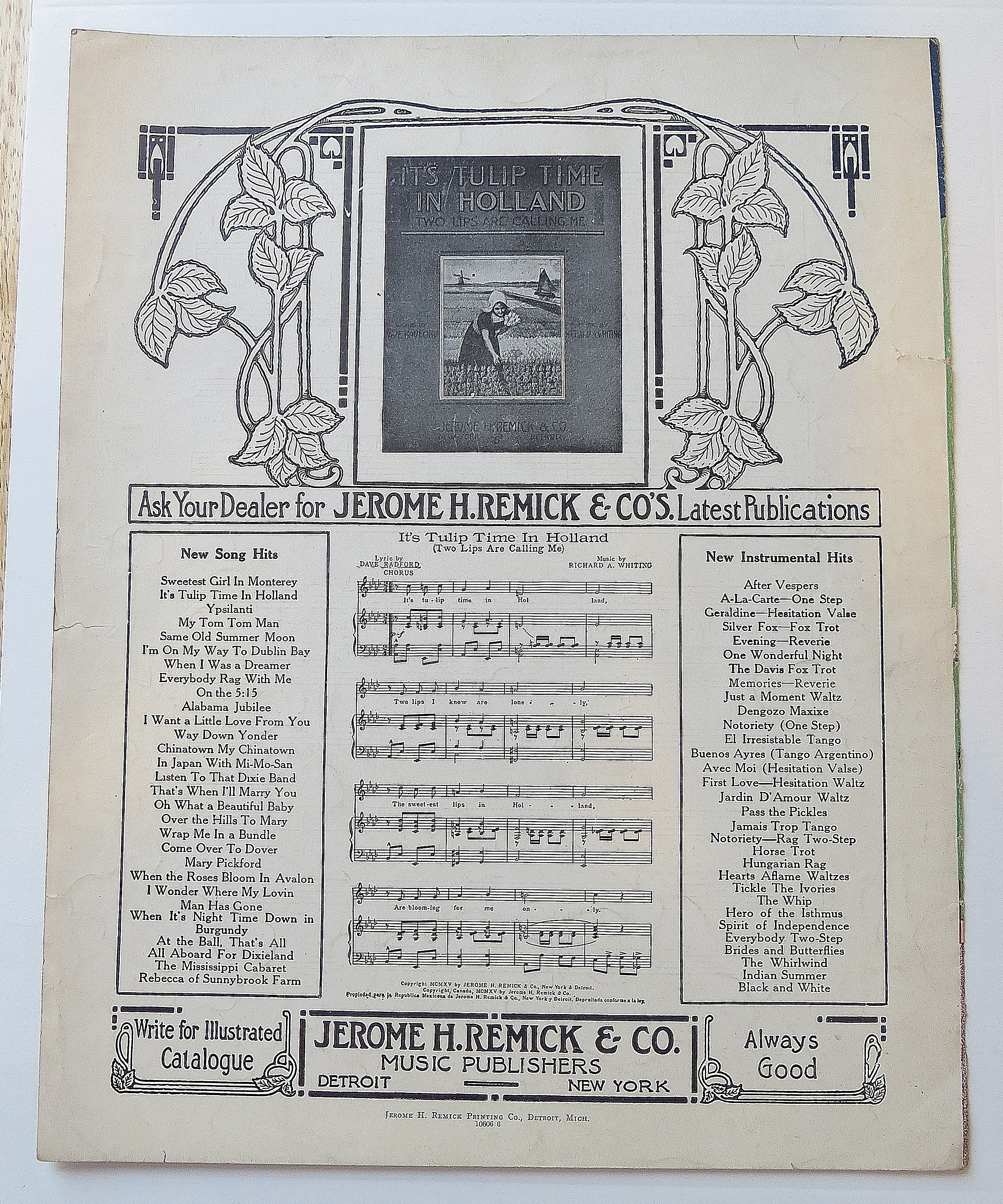 1915 I Want A Little Love From You