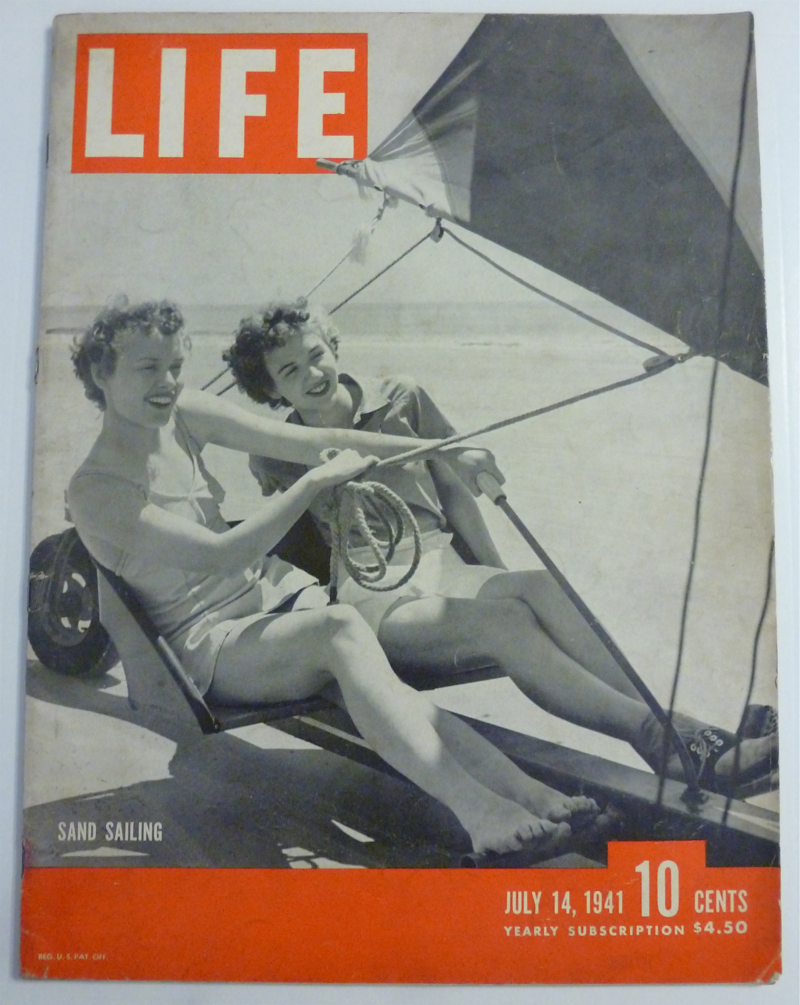 Life Magazine-July 14, 1941-Sand Sailing