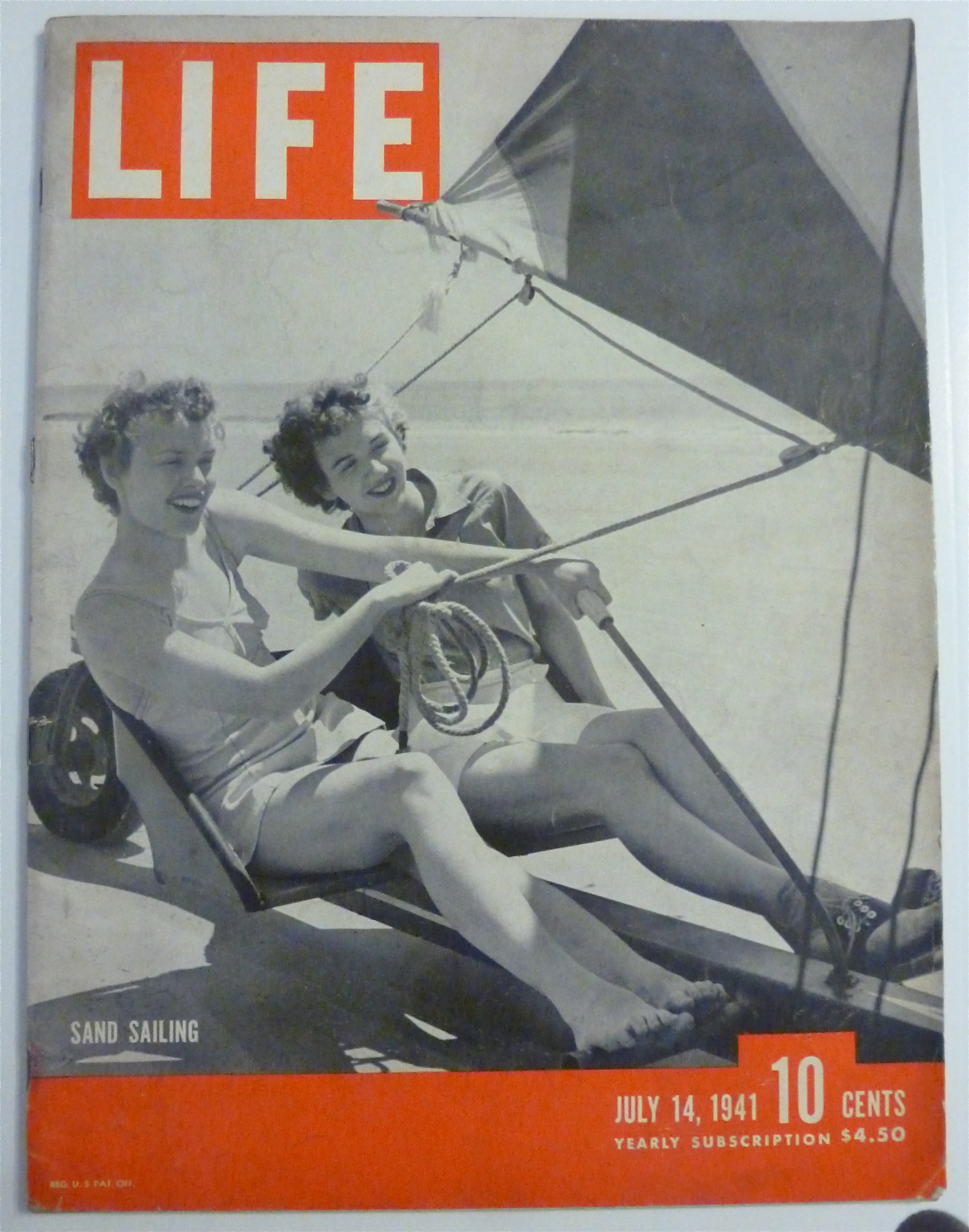 Life Magazine-July 14, 1941-Sand Sailing