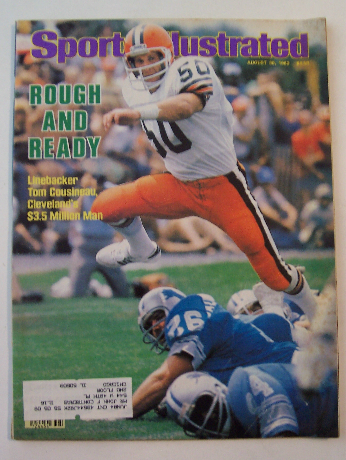 Sports Illustrated Magazine-Aug 30, 1982-Tom Cousineau