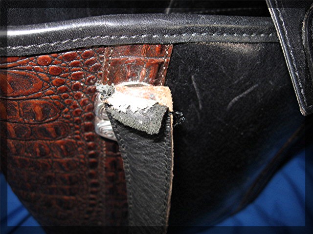 Bag Brighton black Tan leather