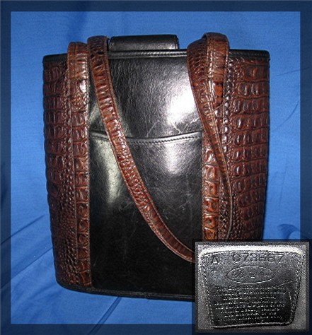 Bag Brighton black Tan leather