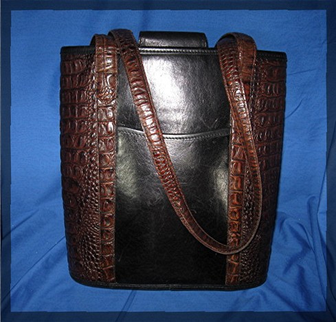 Bag Brighton black Tan leather