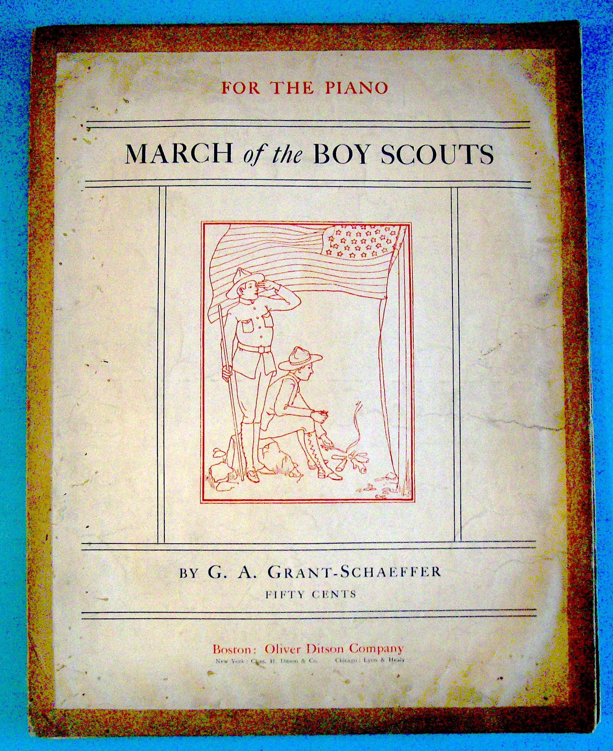 Sheet Music For 1913 March Of The Boy Scouts