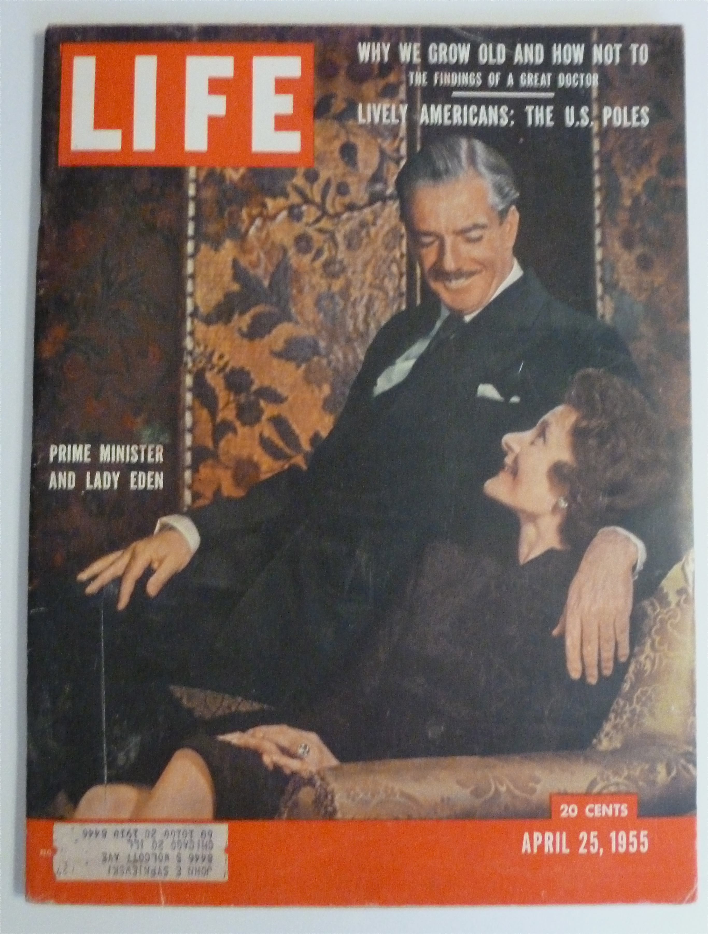 Life Magazine-April 25, 1955-Prime Minister & Lady Eden