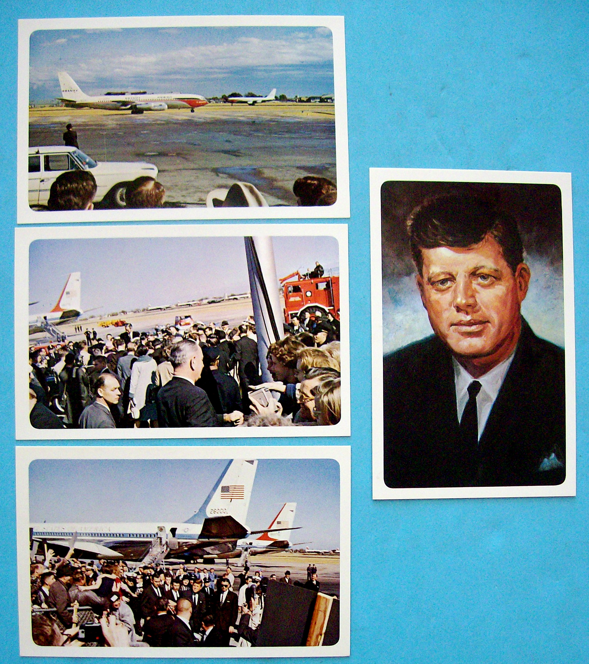 13 Vintage Postcards Of President John F. Kennedy