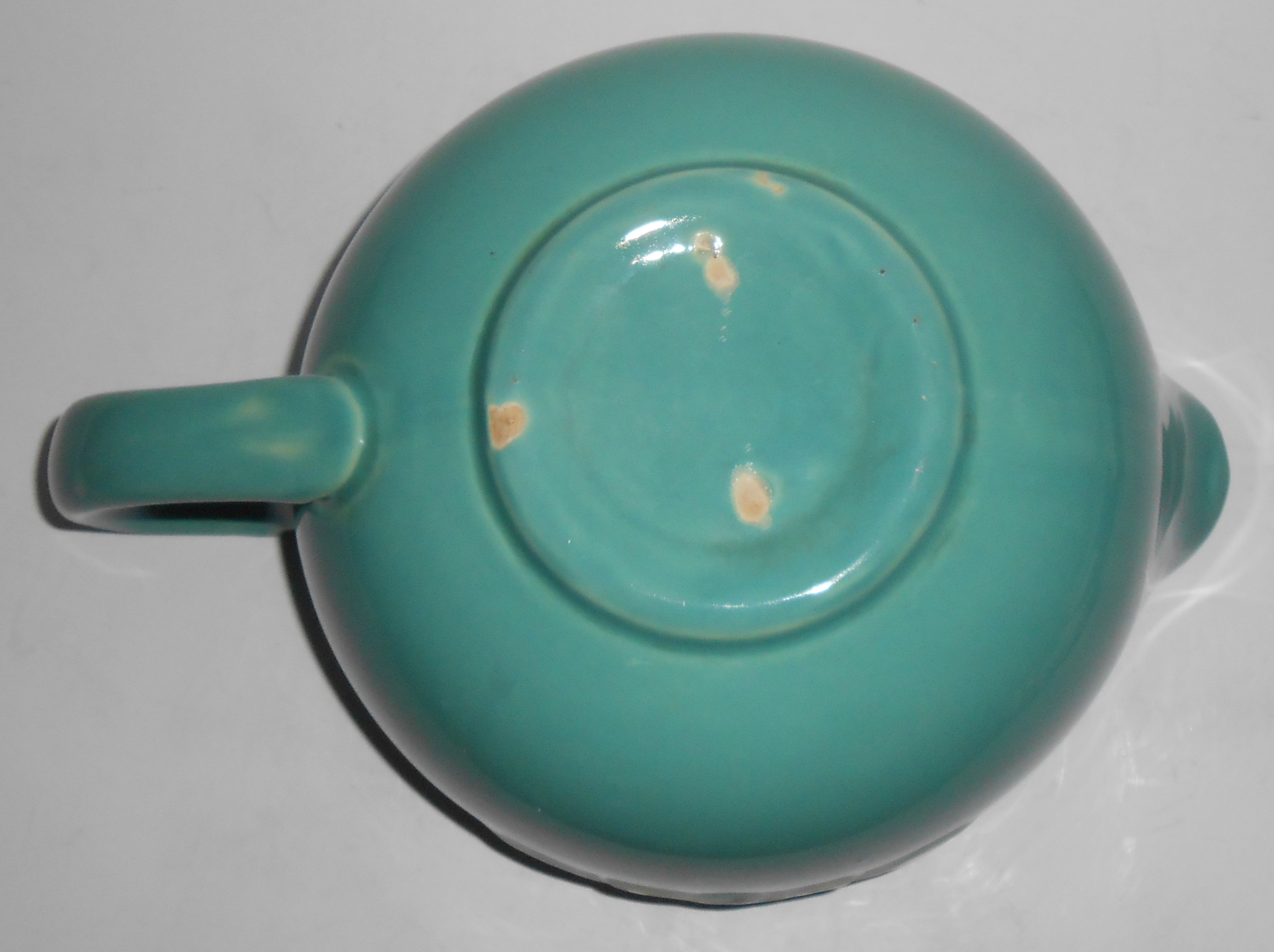 Coors Pottery Rosebud Green Medium Handled Batter Bowl