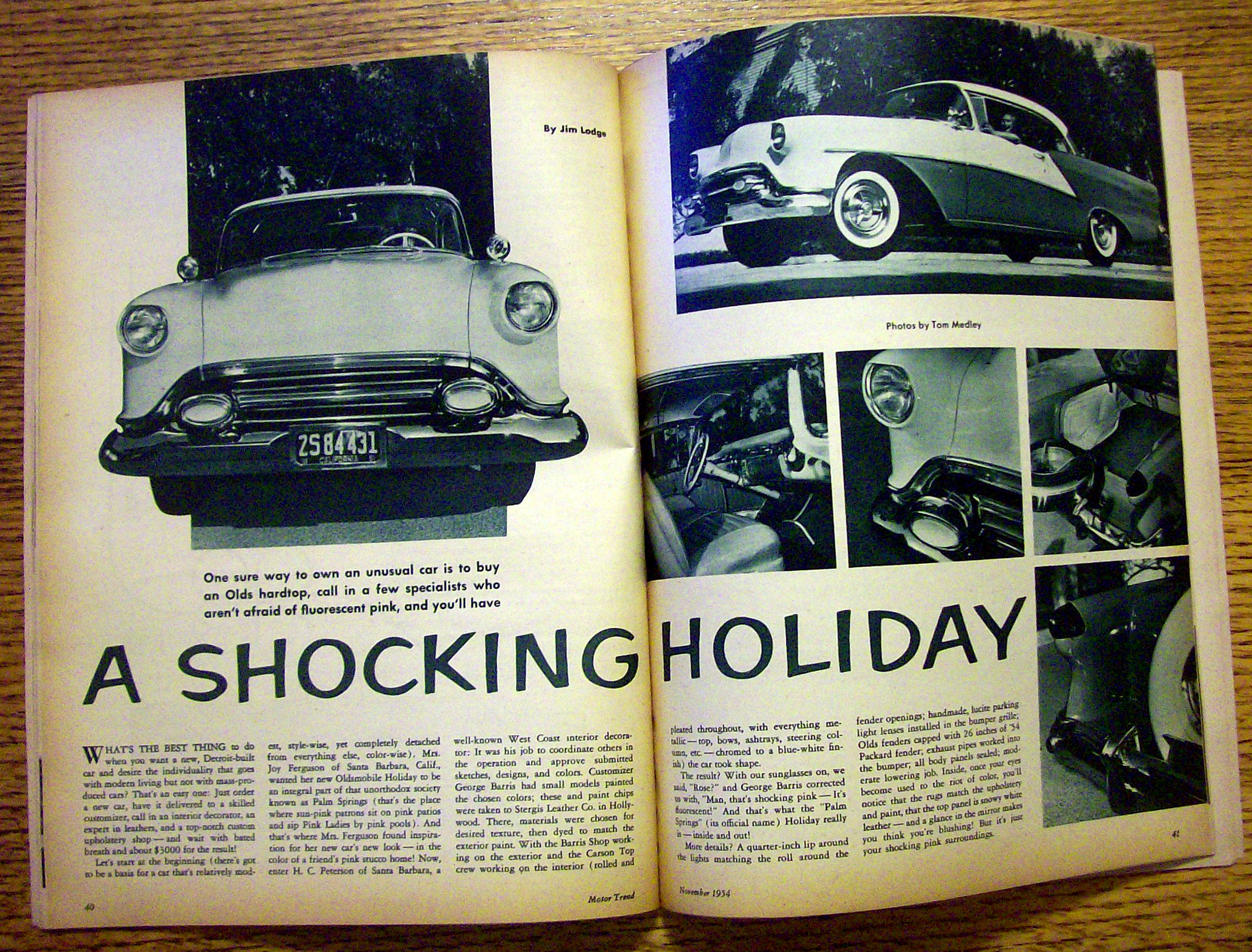 Motor Trend Magazine November 1954 Winterizing