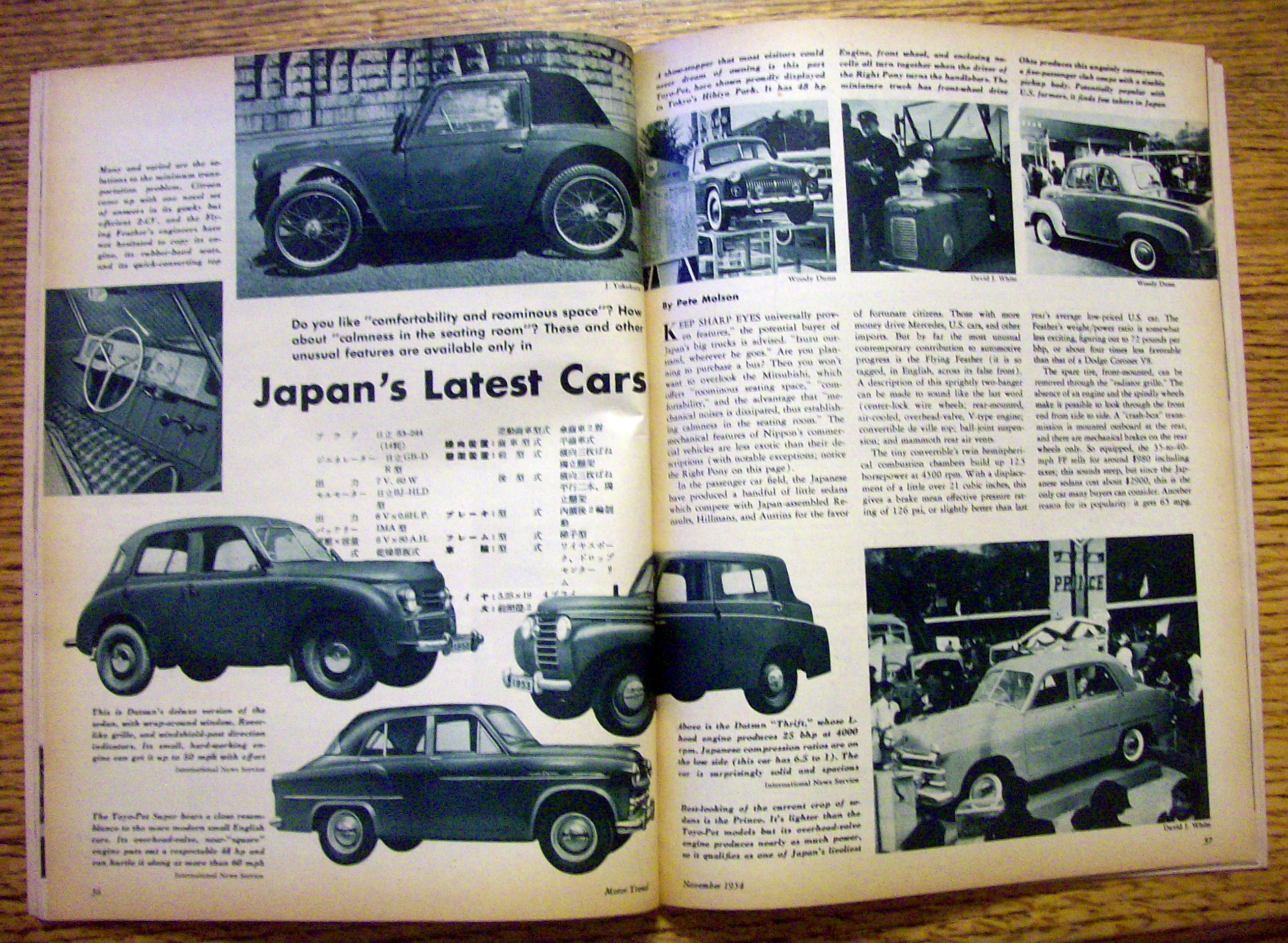 Motor Trend Magazine November 1954 Winterizing
