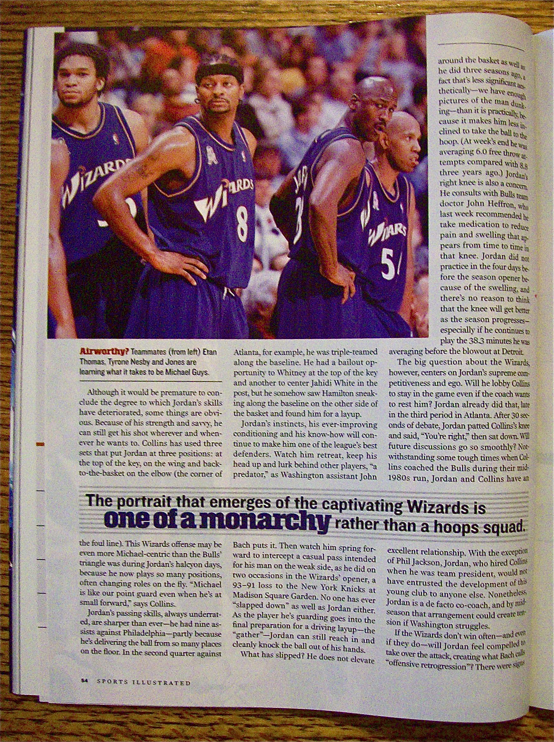 Sports Illustrated Magazine November 12,  2001 Arizona