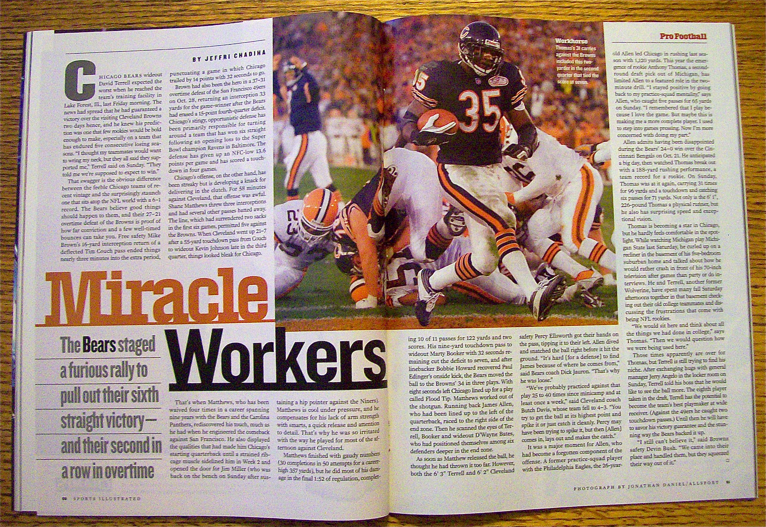 Sports Illustrated Magazine November 12,  2001 Arizona