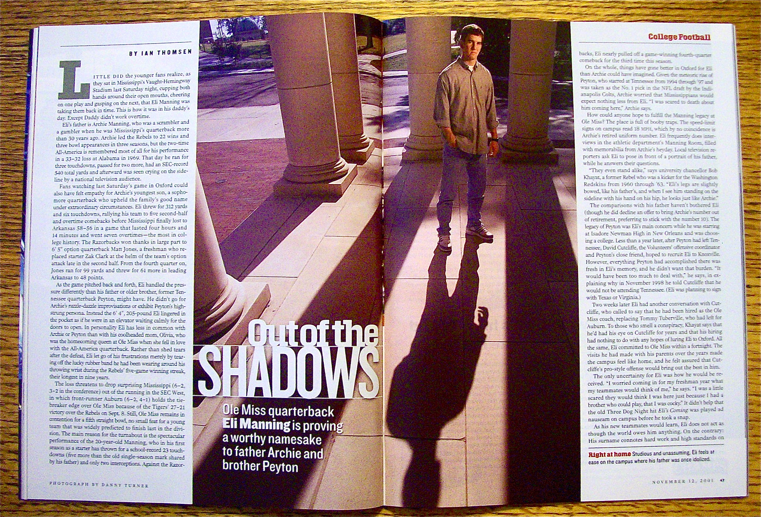 Sports Illustrated Magazine November 12,  2001 Arizona