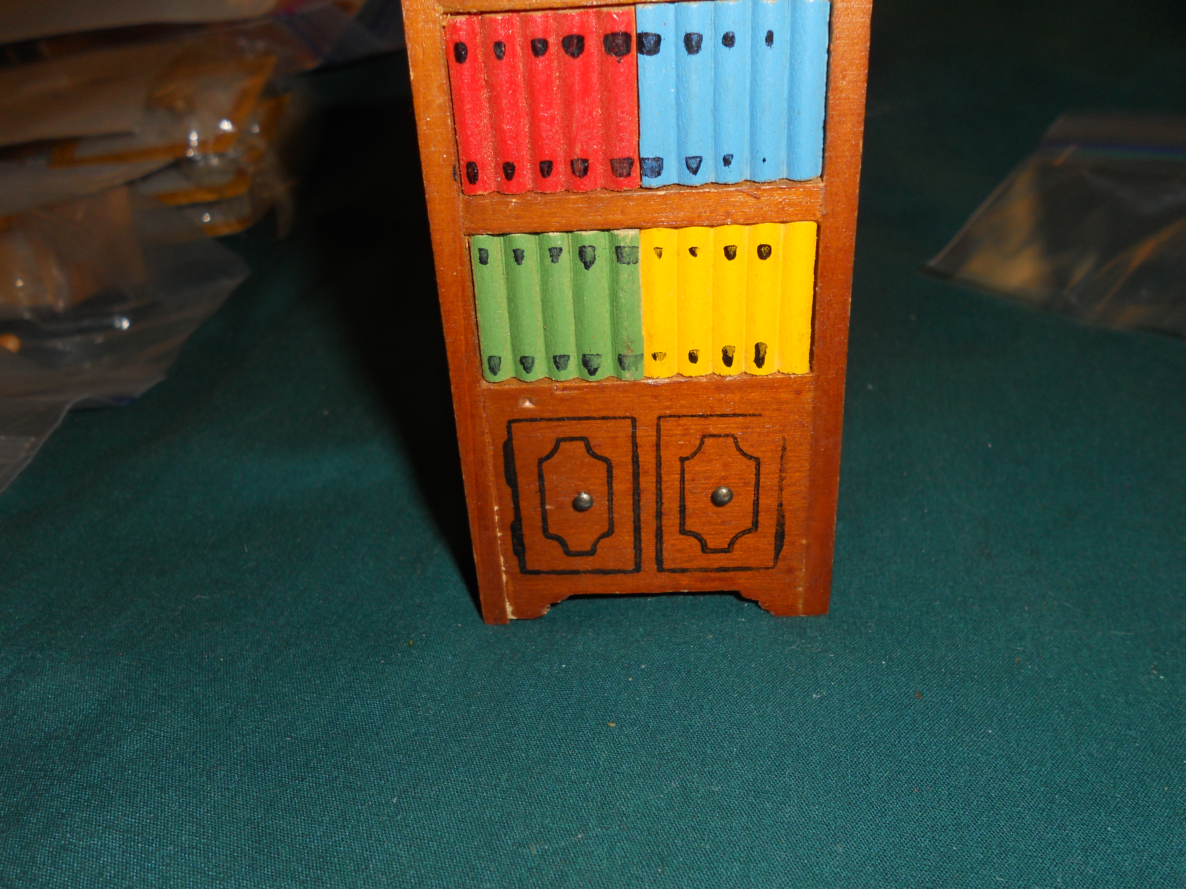 Dollhouse Bookcase Wood painted