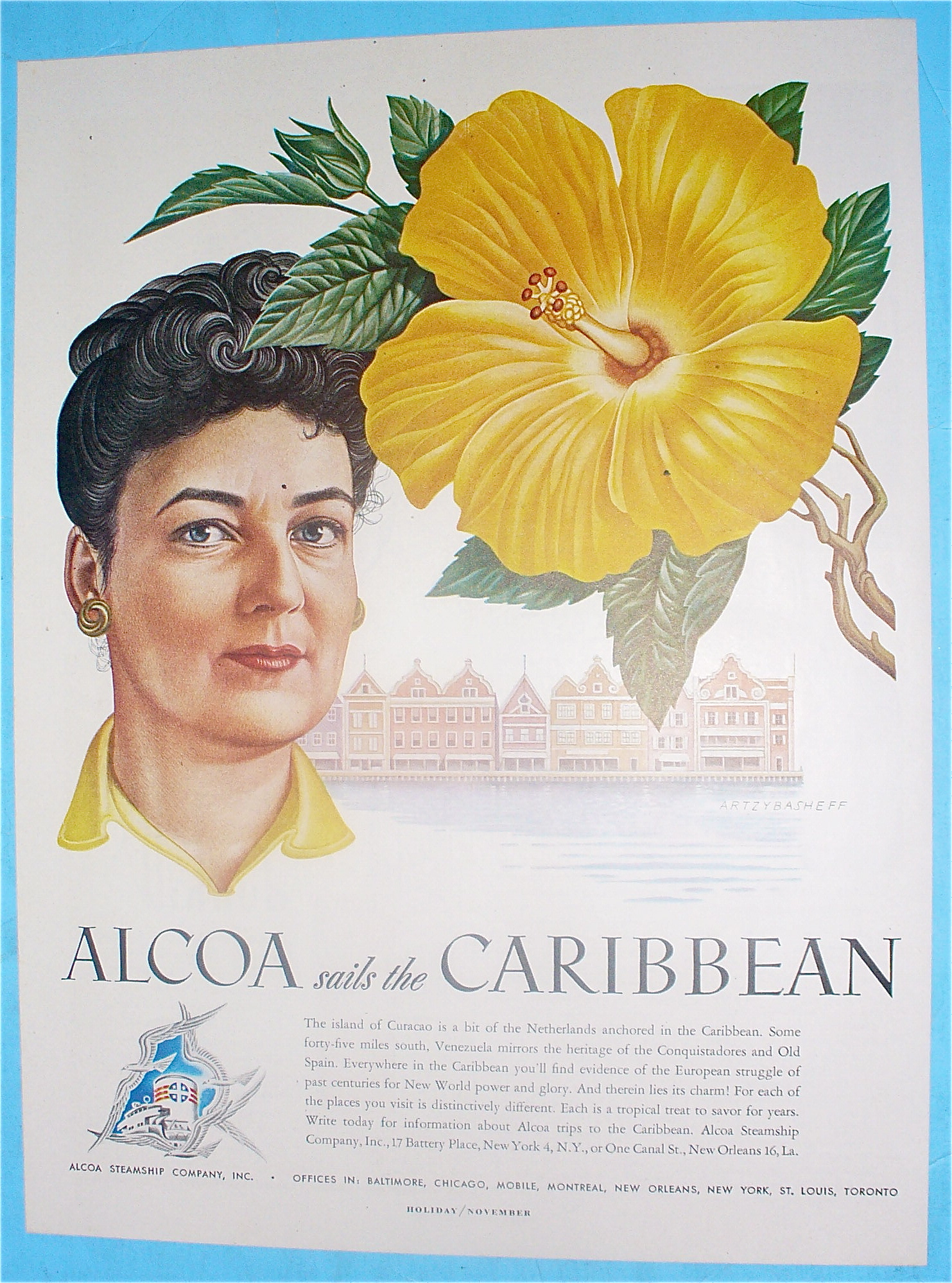 1948 Alcoa Sails The Caribbean With Curacao