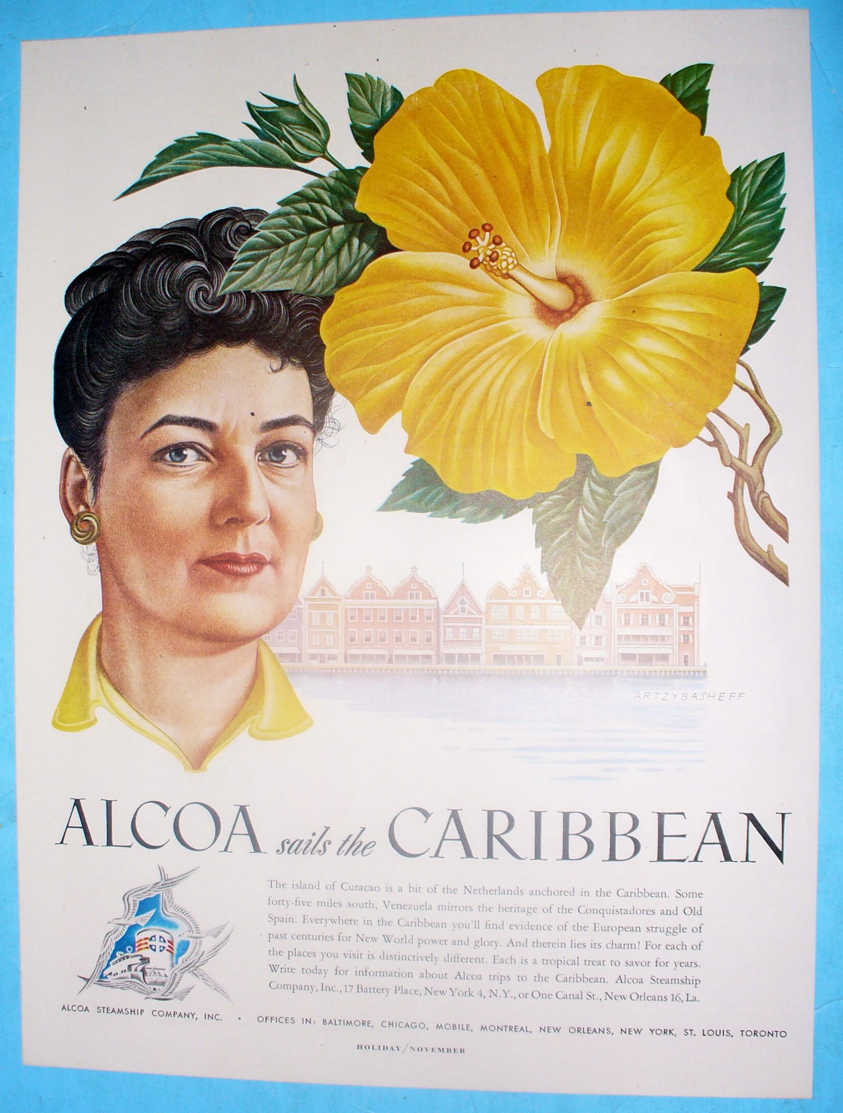 1948 Alcoa Sails The Caribbean With Curacao