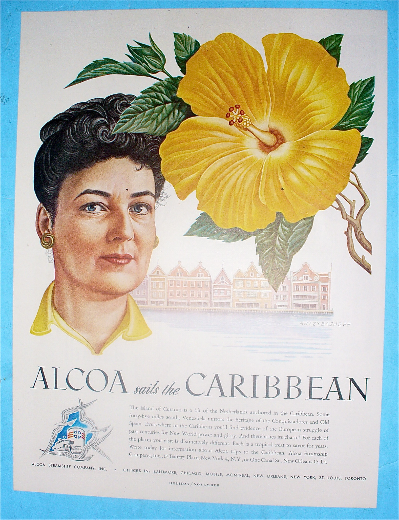 1948 Alcoa Sails The Caribbean With Curacao