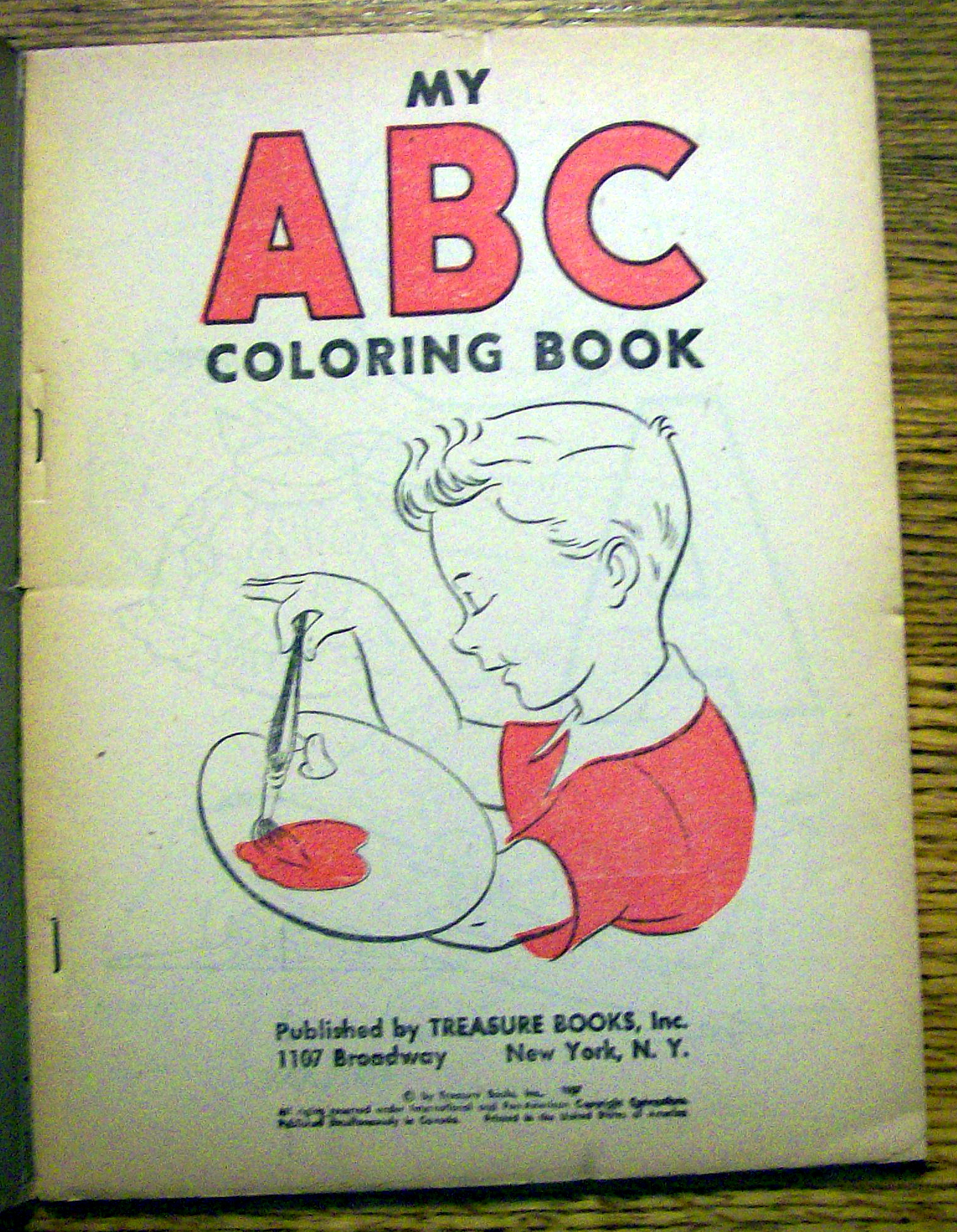 My ABC Coloring Book 1957 (Treasure Books)