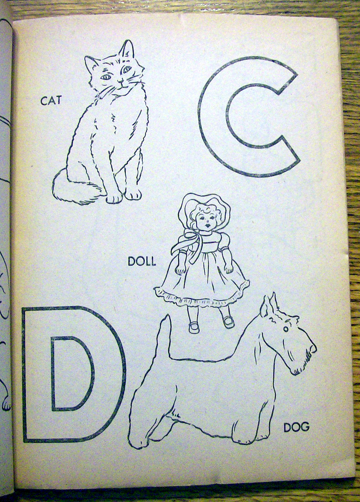 My ABC Coloring Book 1957 (Treasure Books)