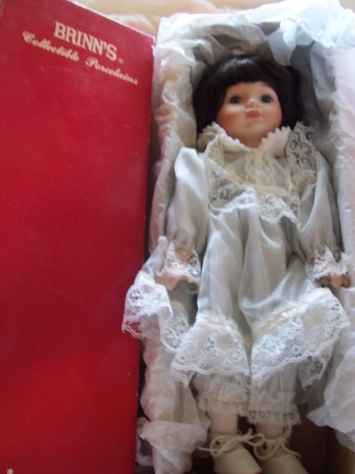 Brinns Porcelain Doll in Box 1990
