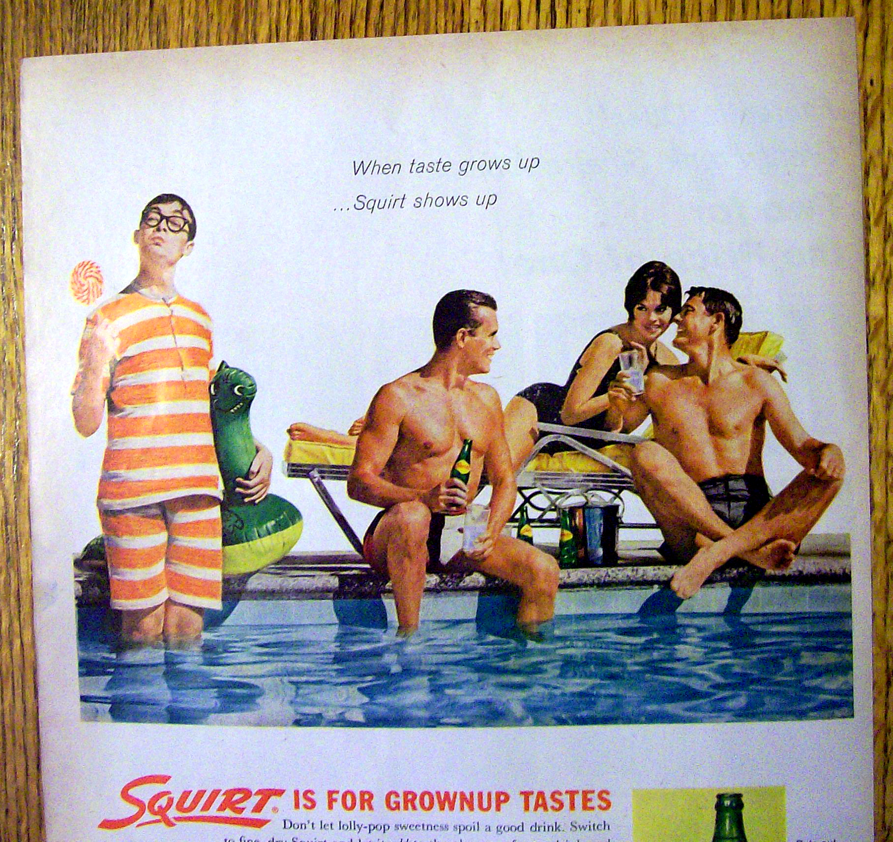 1962 Squirt with Two Men & Woman Talking About a Man