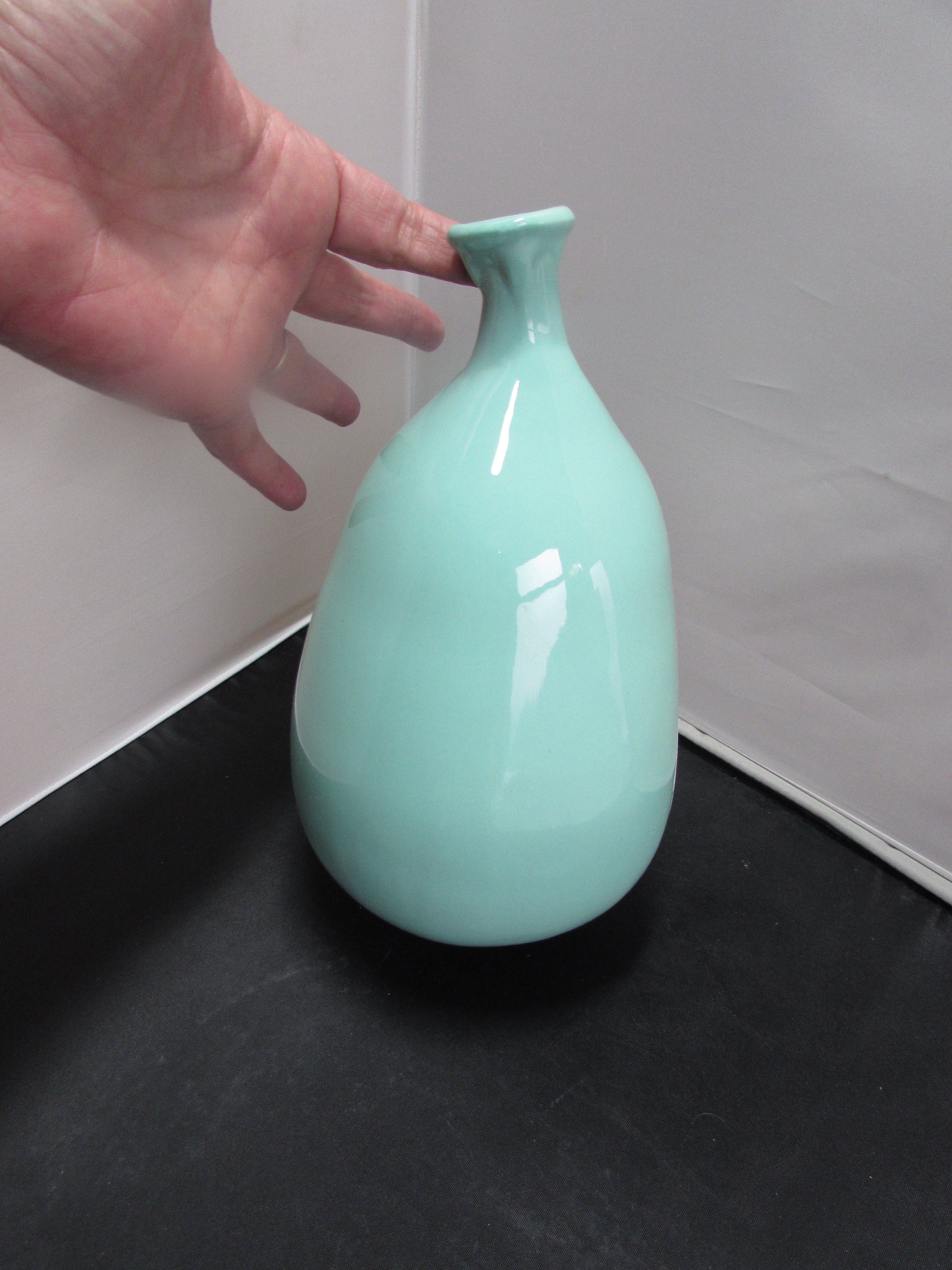 Dyer Bird Feeder Pottery Sage Green